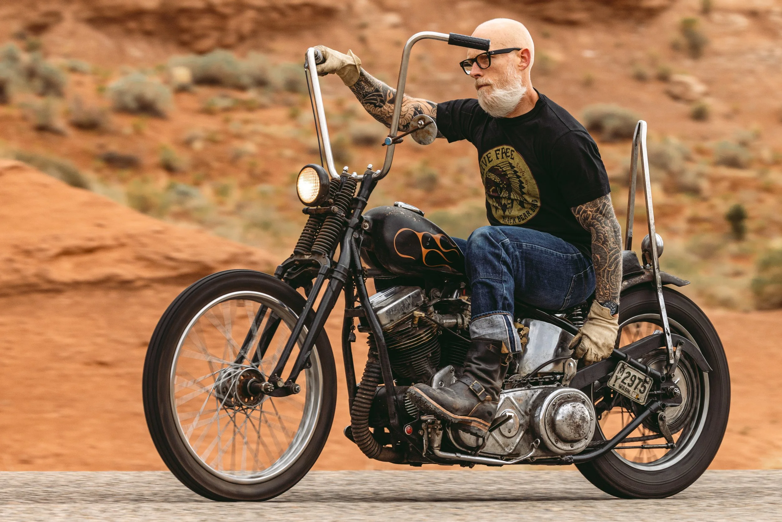 Live Free - ride or die MADE IN JAPAN tee — Black Bear Brand