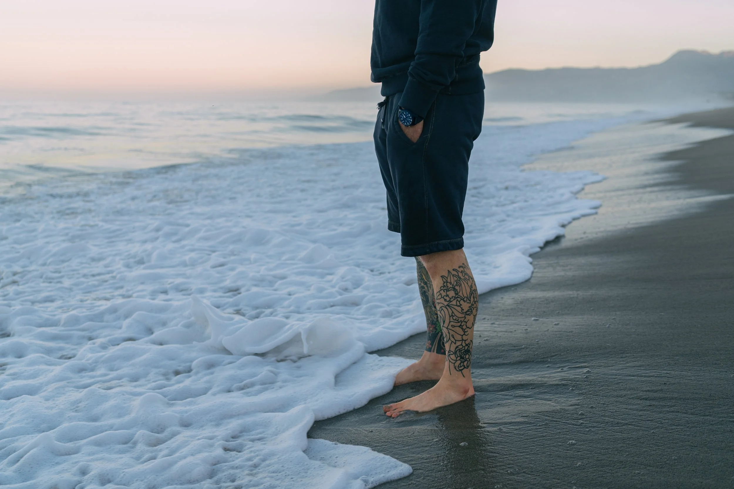 A finely crafted 30 oz. Terry item from Black Bear Brand, proudly made in the USA and garment dyed in the signature Black Bear Brand Navy