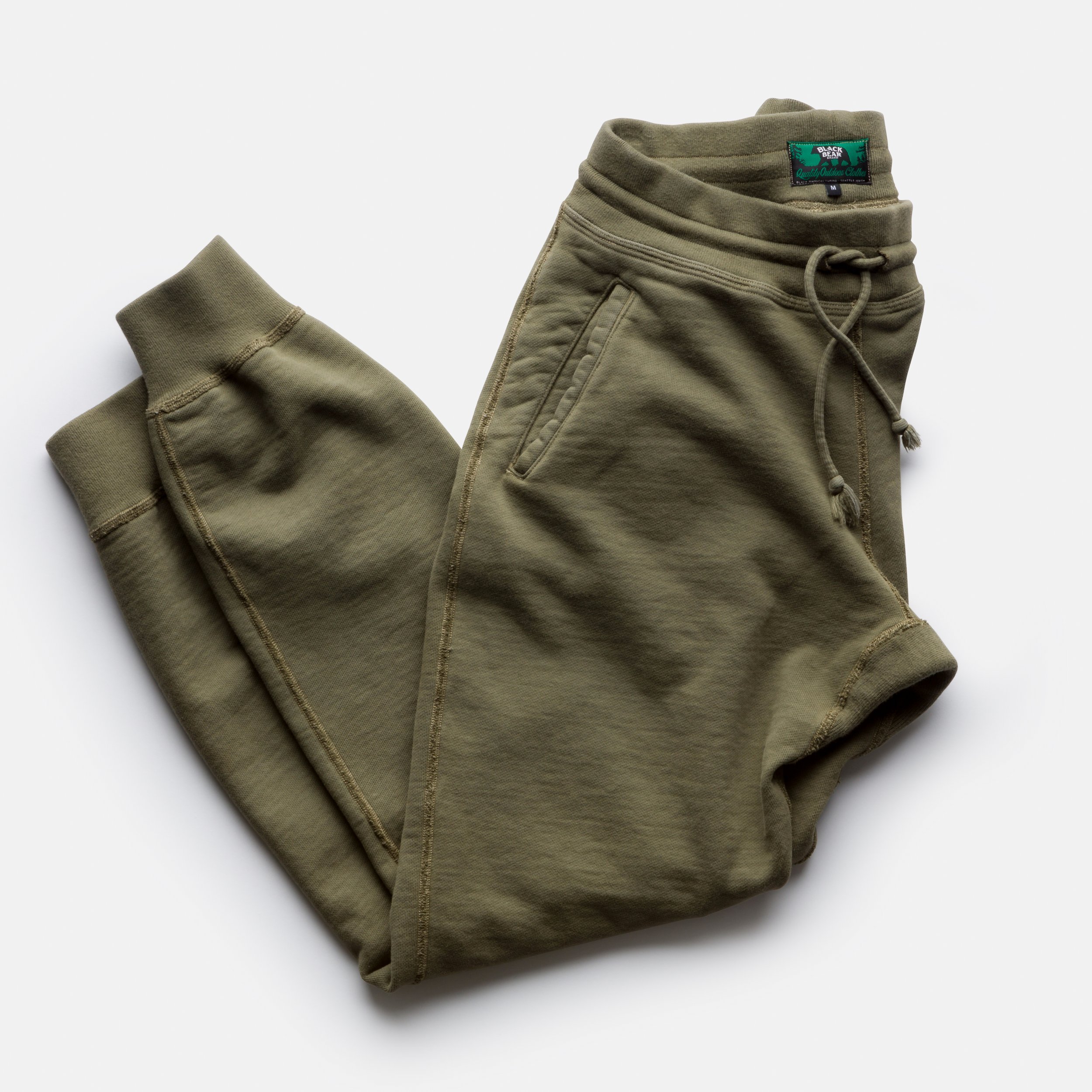 inely crafted 30 oz. Terry sweat pants from Black Bear Brand,