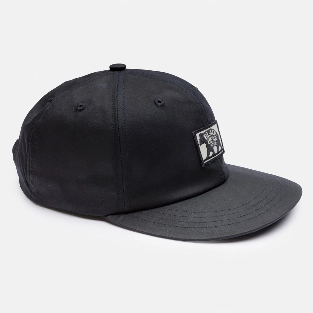 BLACK Wax BLACK BEAR BRAND NW Original LOGO Hat! — Black