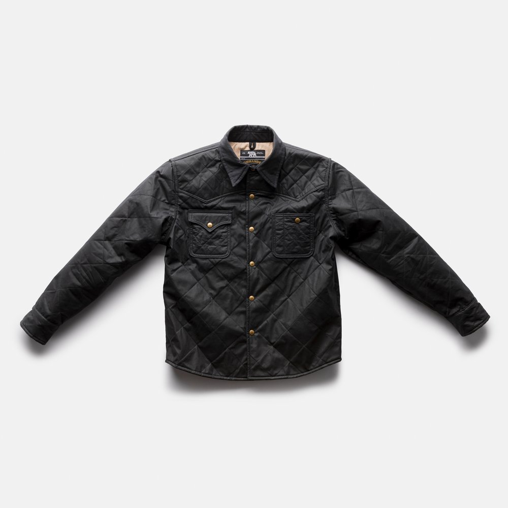 BLACK Wax Canvas Quilted by Hand - Ultimate Jacket! — Black Bear Brand