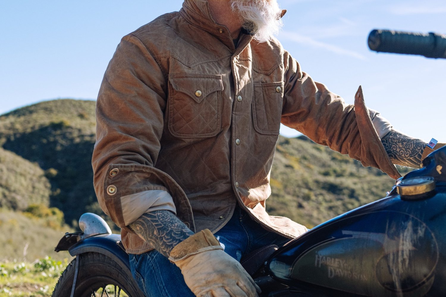 HOT Waxed Canvas Jacket Black Bear Brand Waterproof Jacket