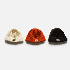 Black Bear Brand WOOL FIRE-ORANGE Cable Knit Watch Cap  display picture 1