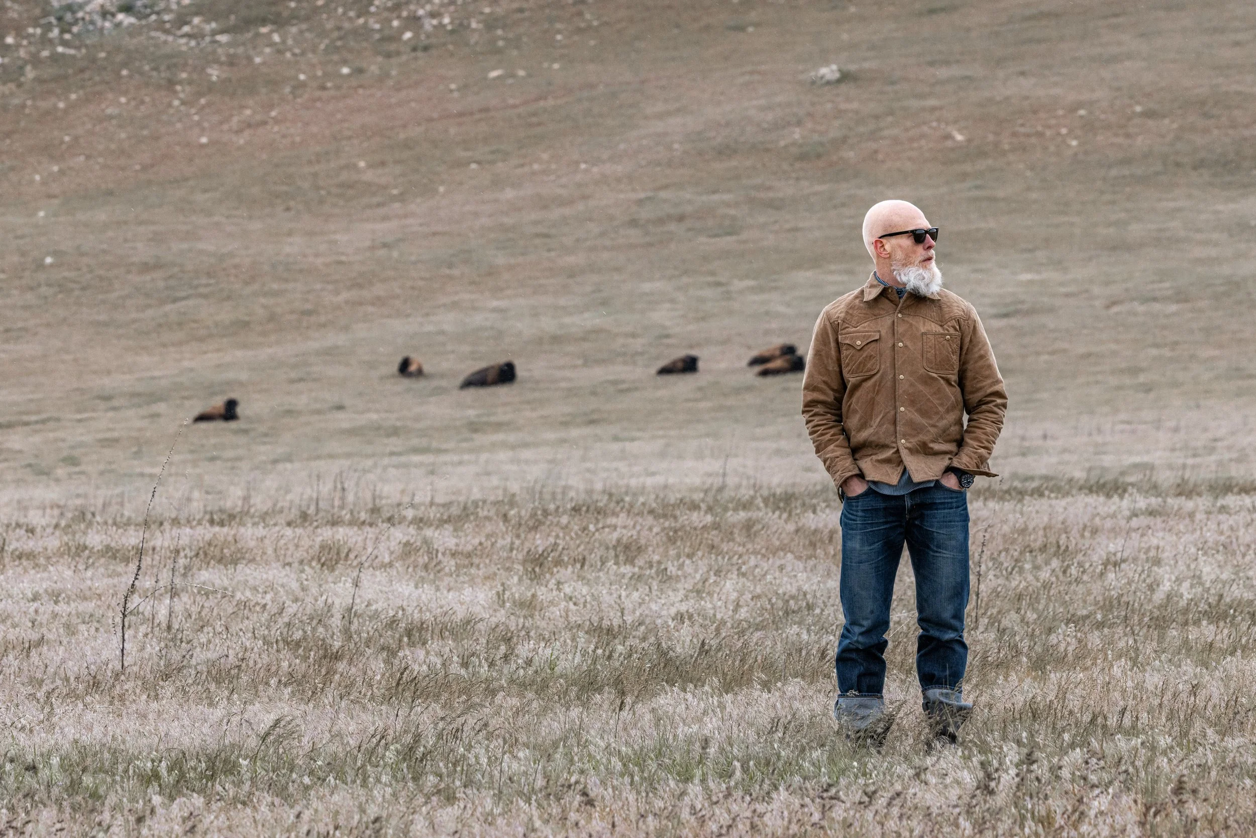 Black Bear Brand GOLDEN BROWN Wax Canvas... Quilted by Hand - Ultimate Jacket!