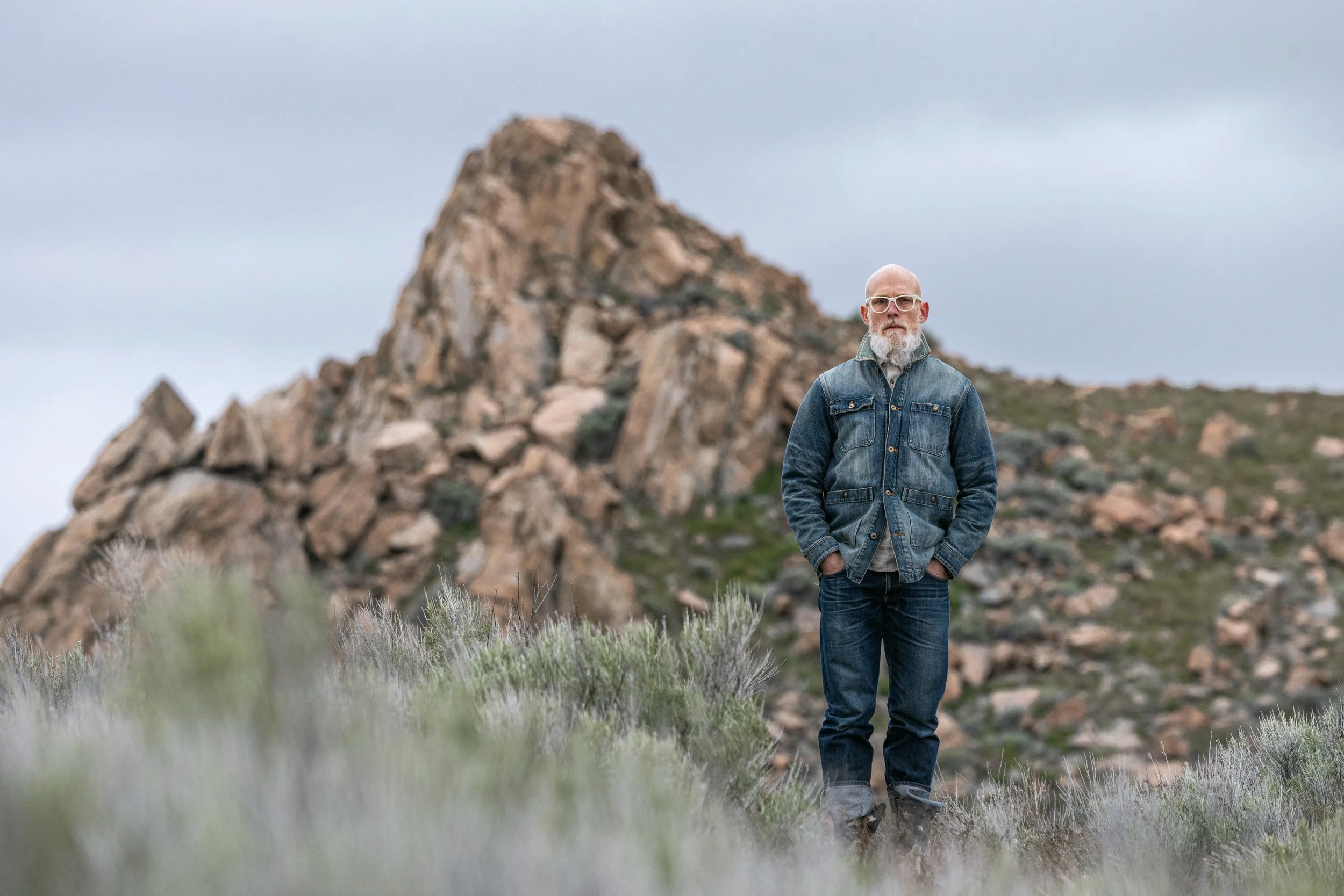 Black Bear Brand WINTER Washed Denim Chore Coat