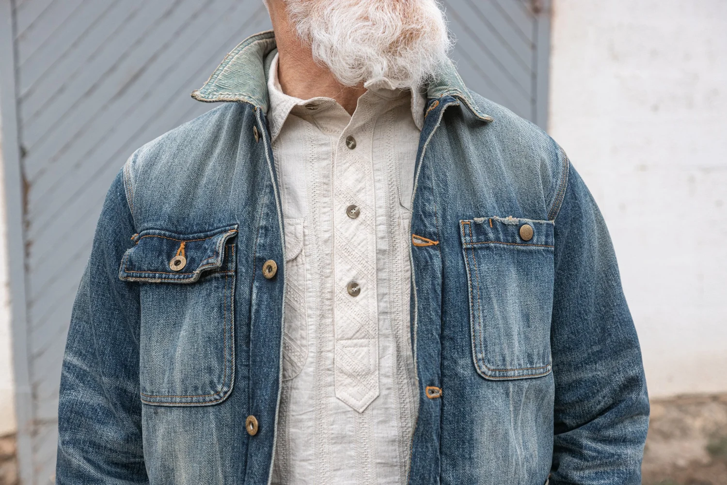 Black Bear Brand WINTER Washed Denim Chore Coat — Black Bear Brand
