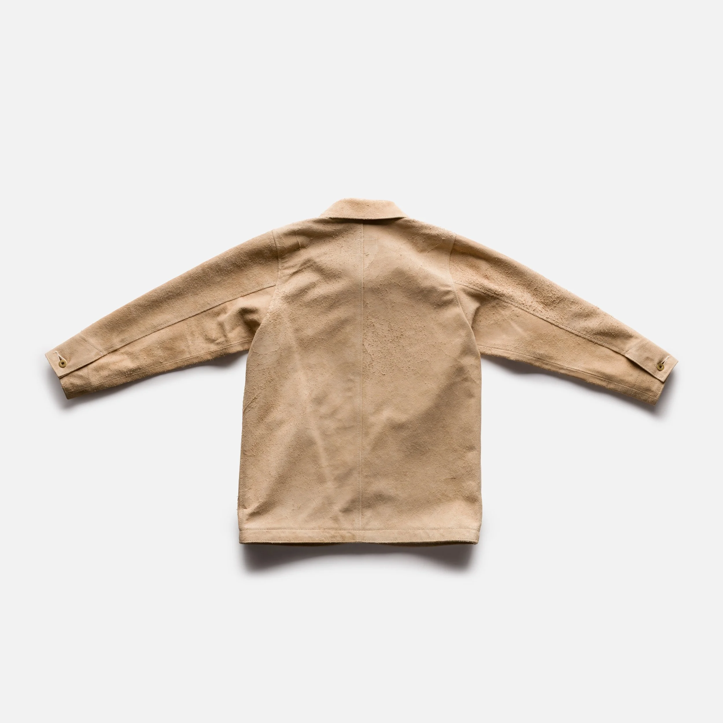 Black Bear Brand, Aged IVORY ROUGH-OUT Chore Coat