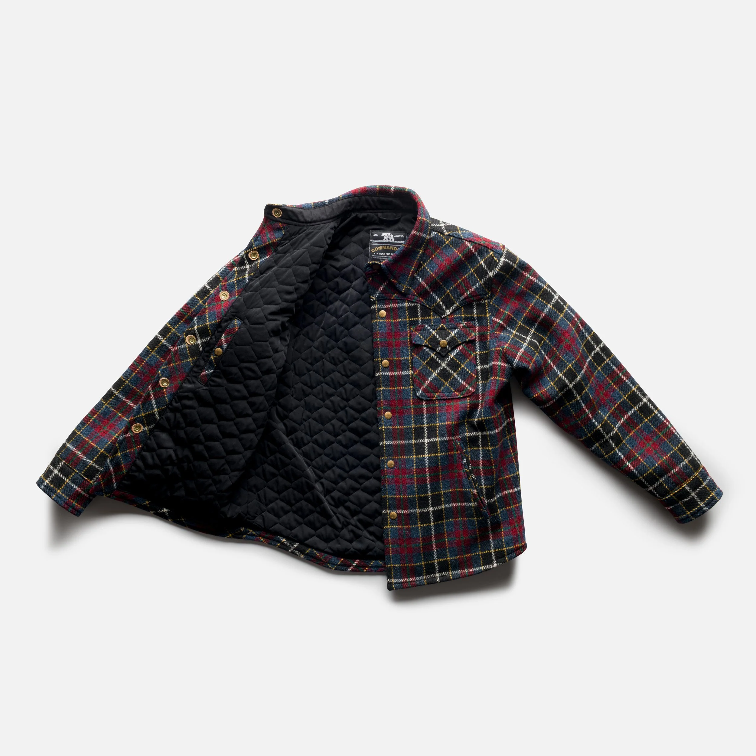 Black Bear Brand Harris Tweed Midnight Glen Tartan WOOL Western Jacket