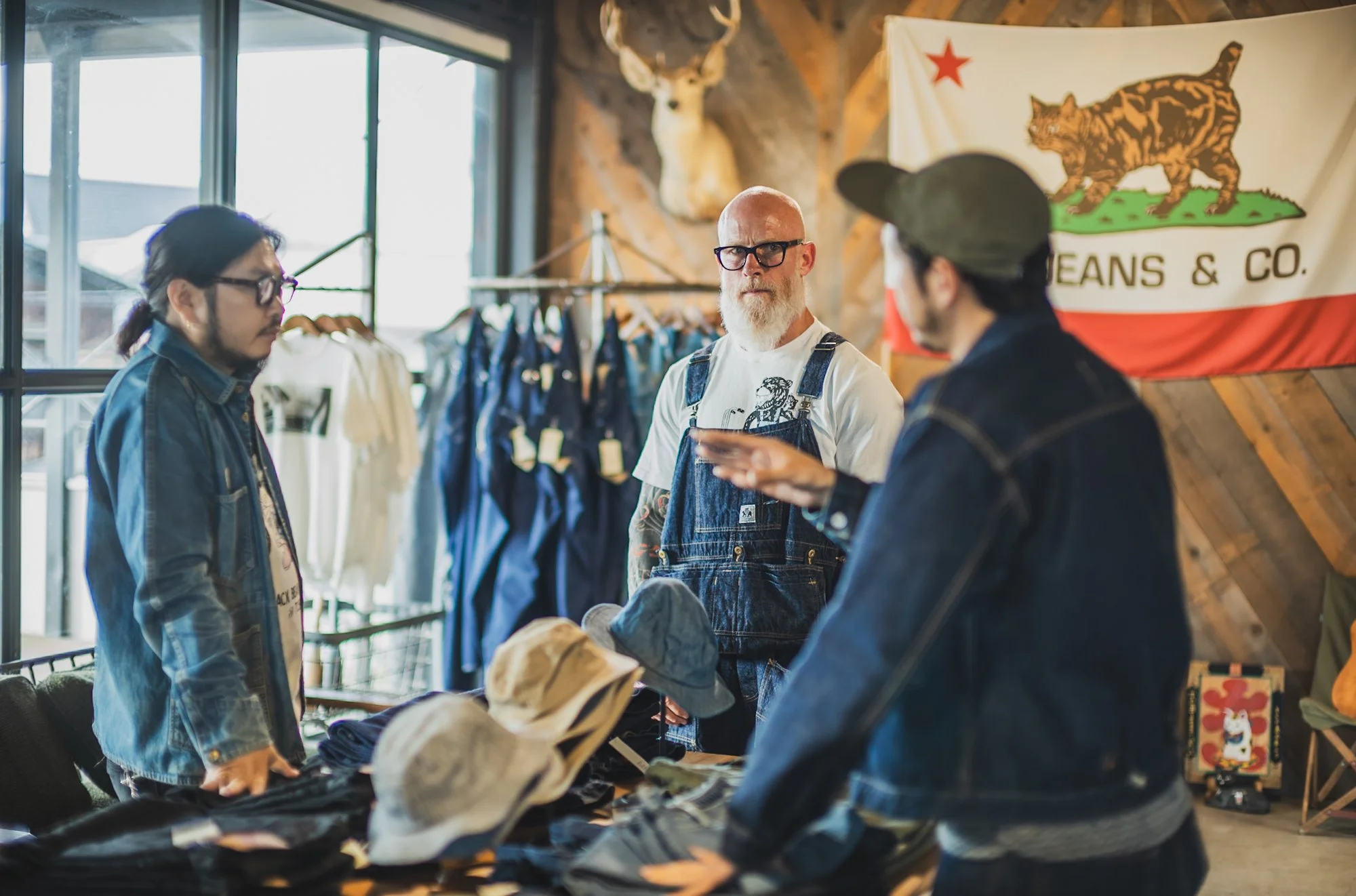 Limited Edition BEAR Tee - Black Bear Brand... TCB "Psycho" Bear... Overalls!