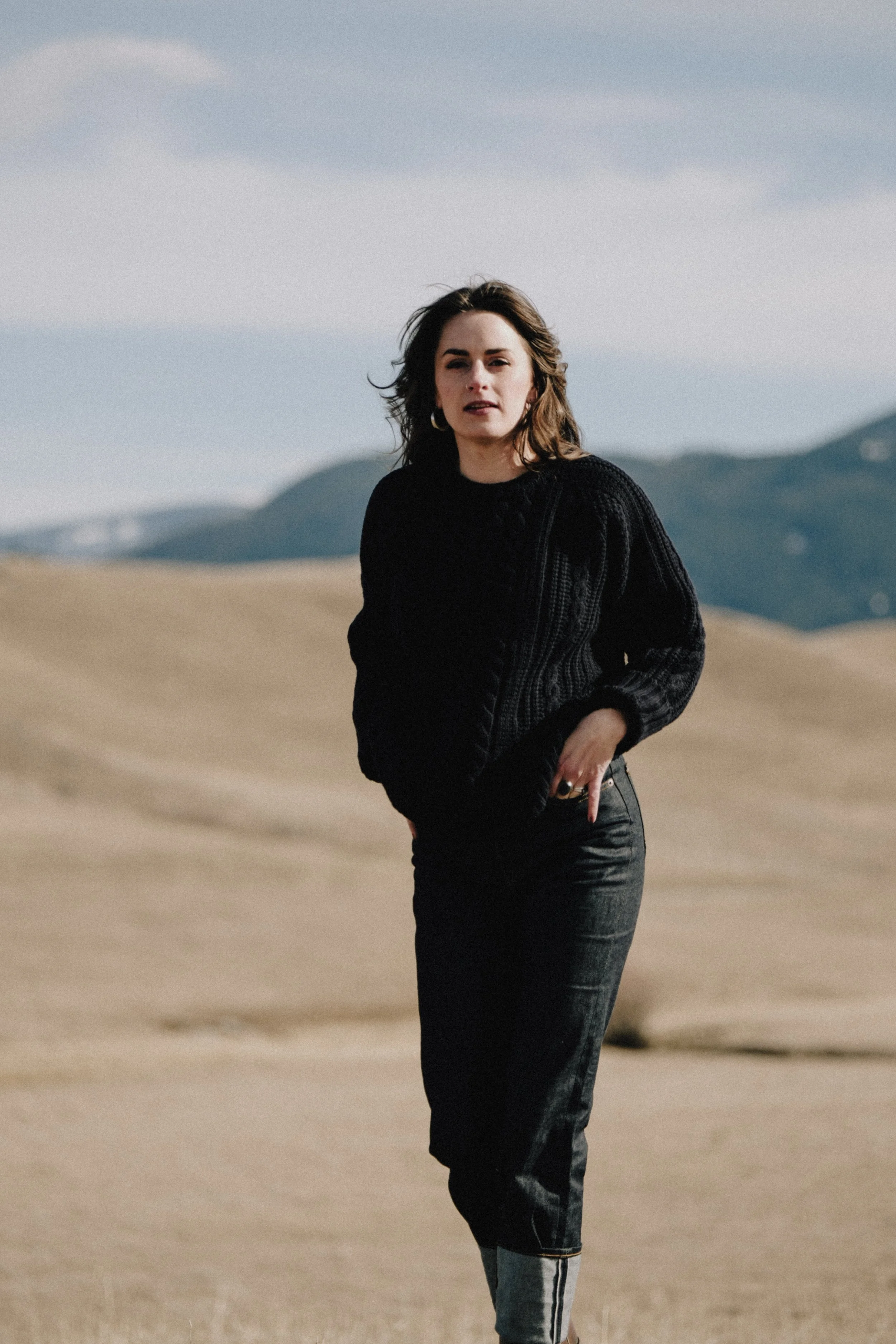 Black Bear Brand WOMAN - Cable Knit "Fisherman" WOOL Sweater