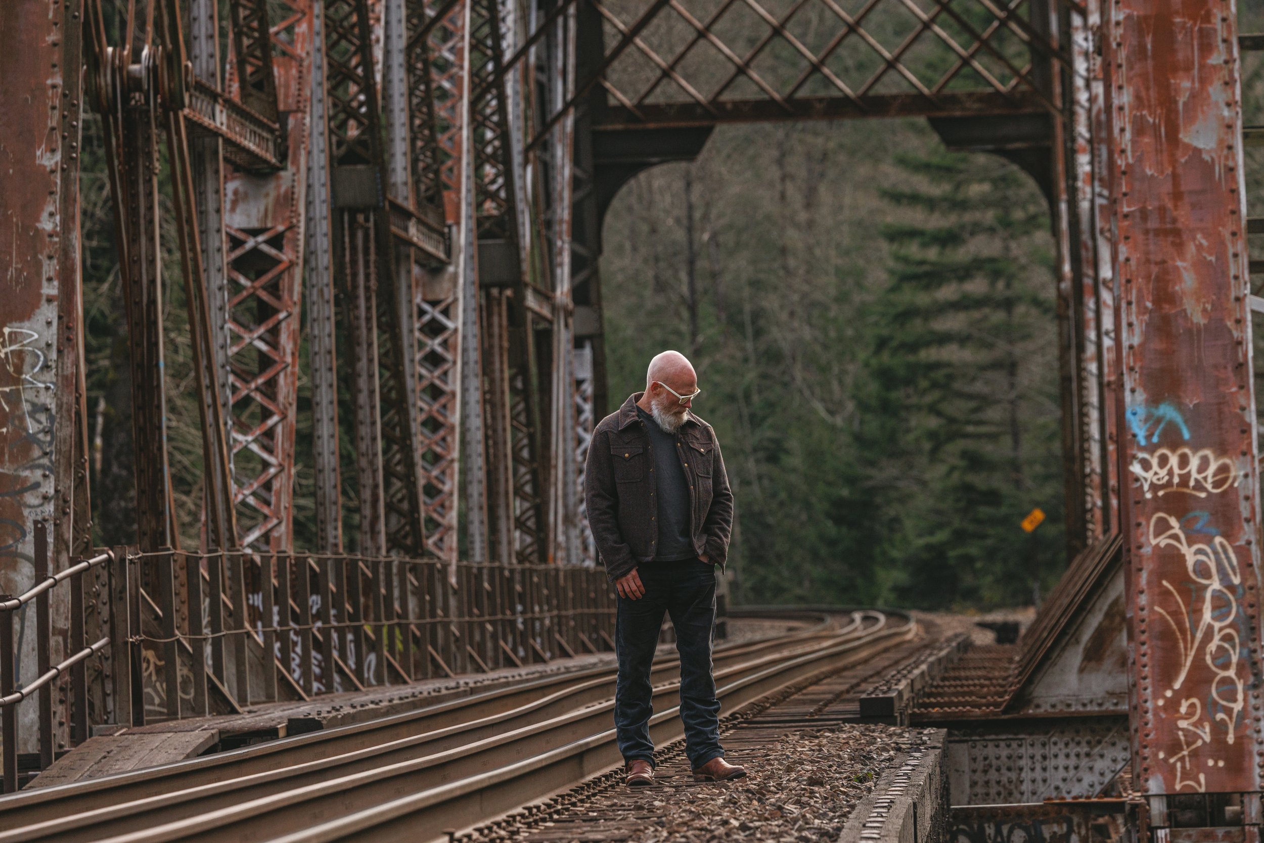 Black Bear Brand - Harris Tweed STONEWALL Western Wool Coat