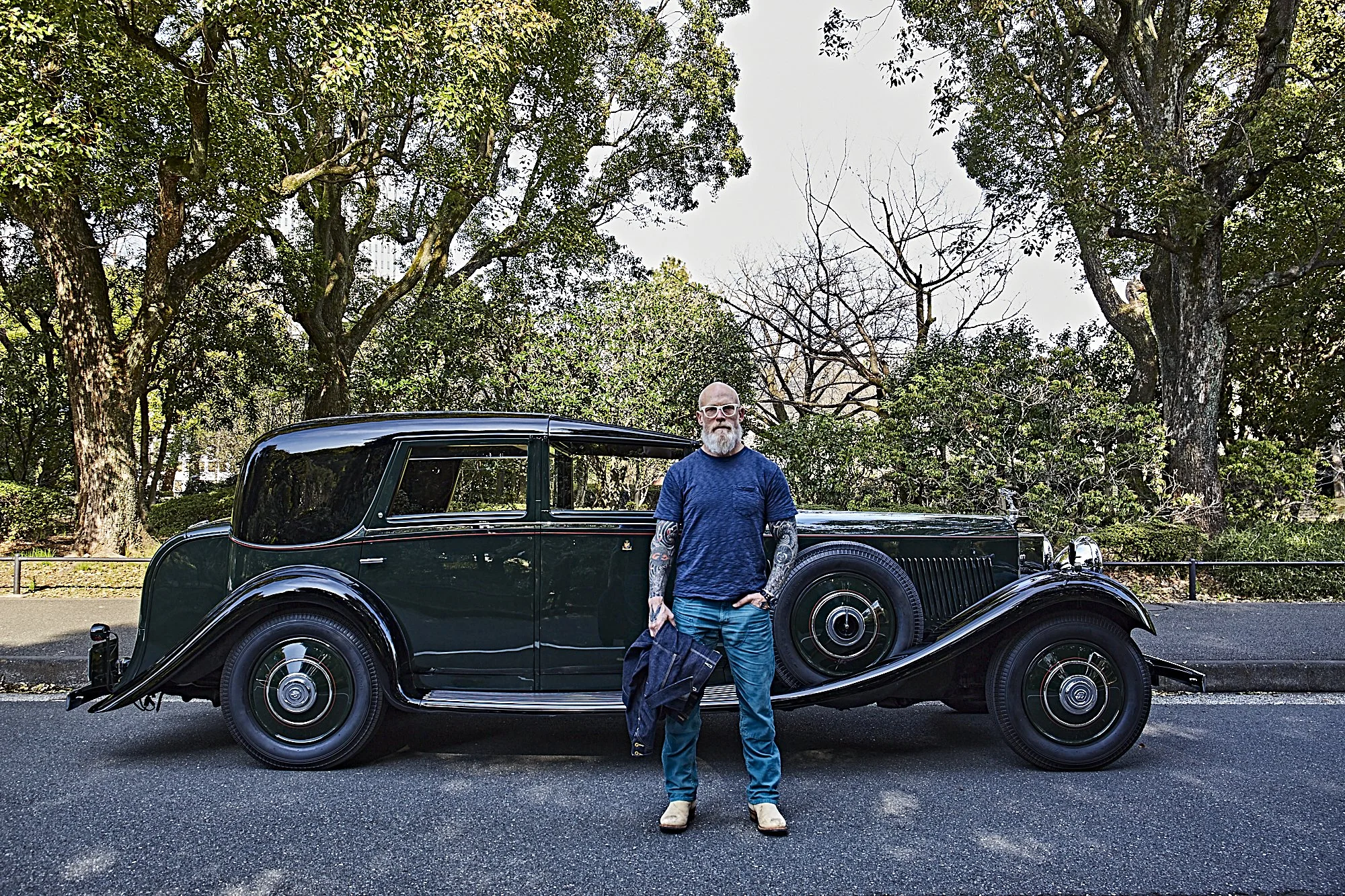 Black Bear Brand OCEAN Blue Distressed Corduroy