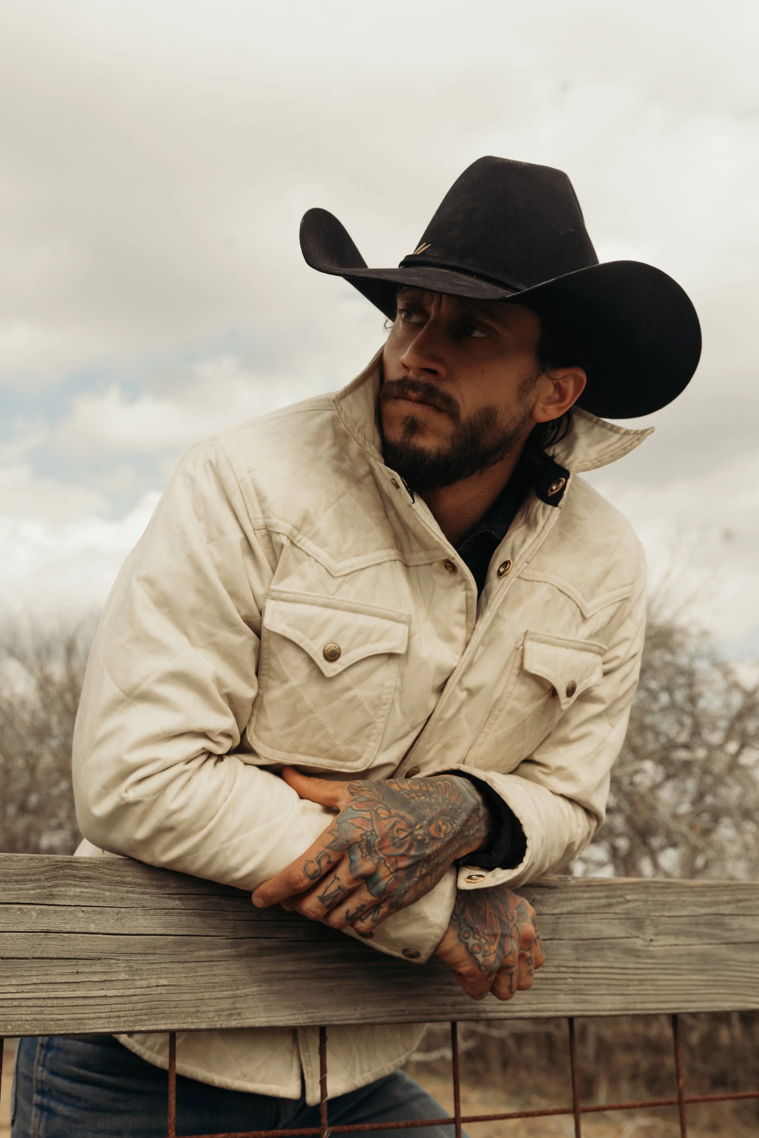 Black Bear Brand IVORY Wax Canvas Quilted by Hand Ultimate Jacket