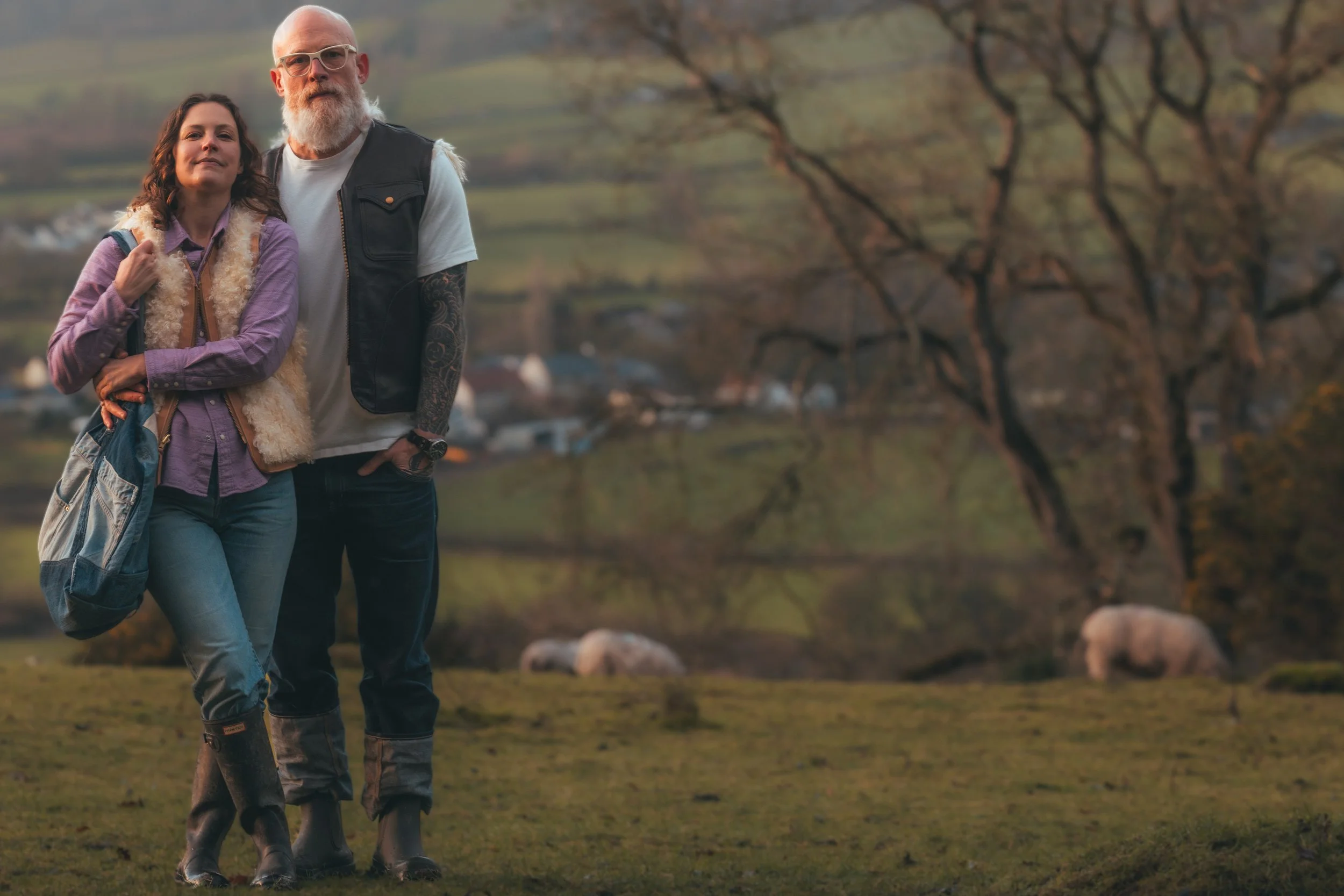 Black Bear Brand WOMAN - Long Curl Lambskin & Horween Horsehide... reversible