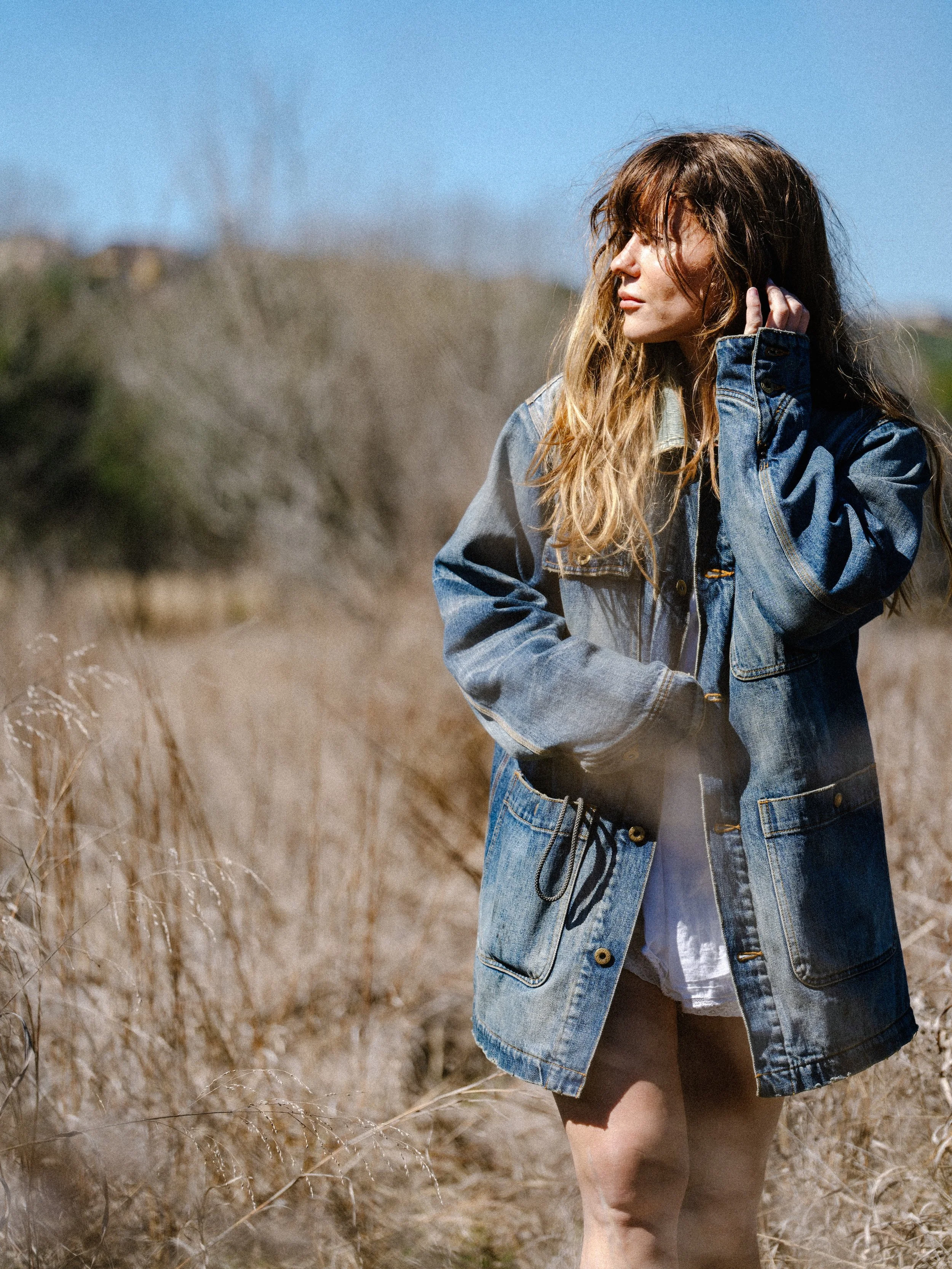 Black Bear Brand WINTER Washed Denim Chore Coat