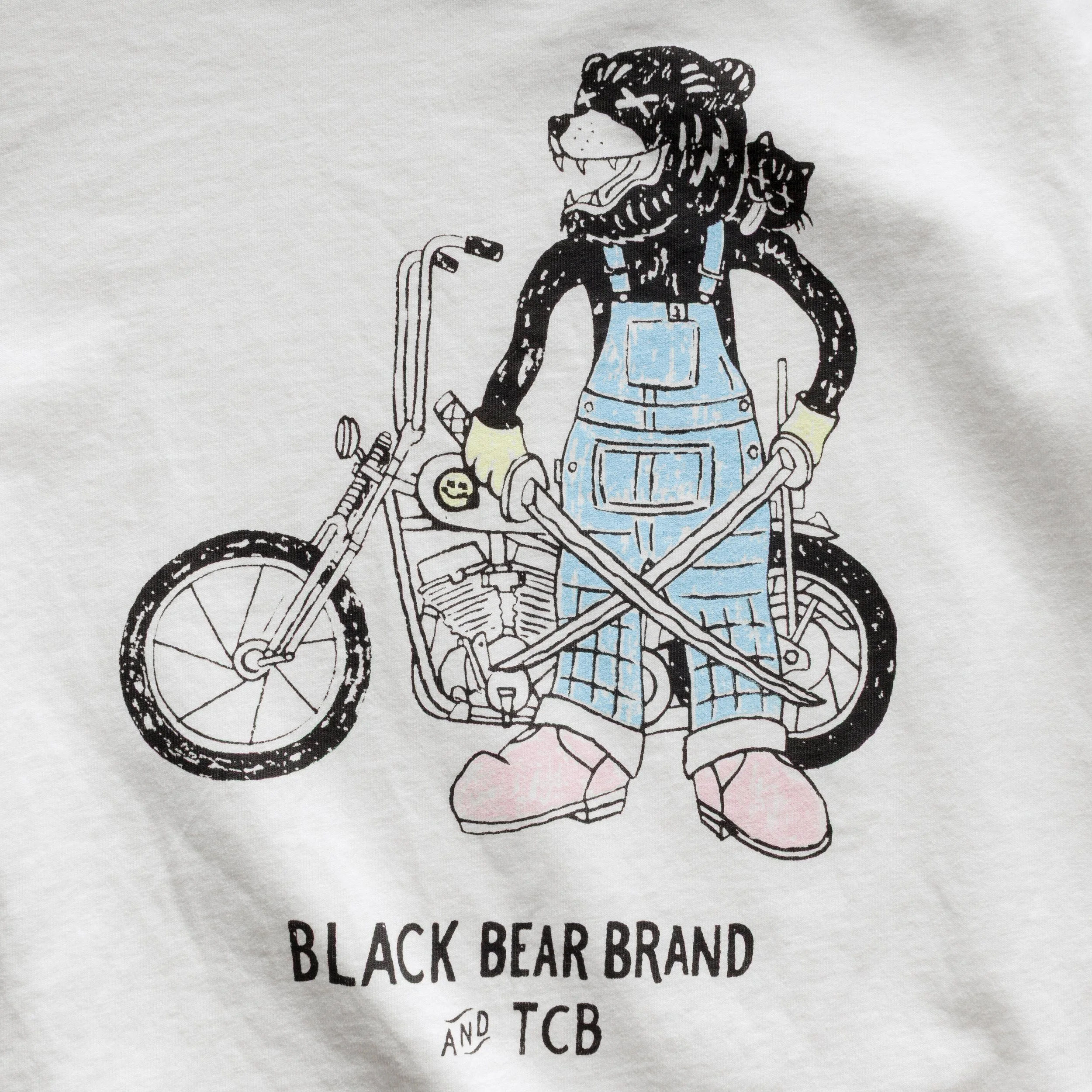 Limited Edition BEAR Tee - Black Bear Brand... TCB "Psycho" Bear... Overalls!
