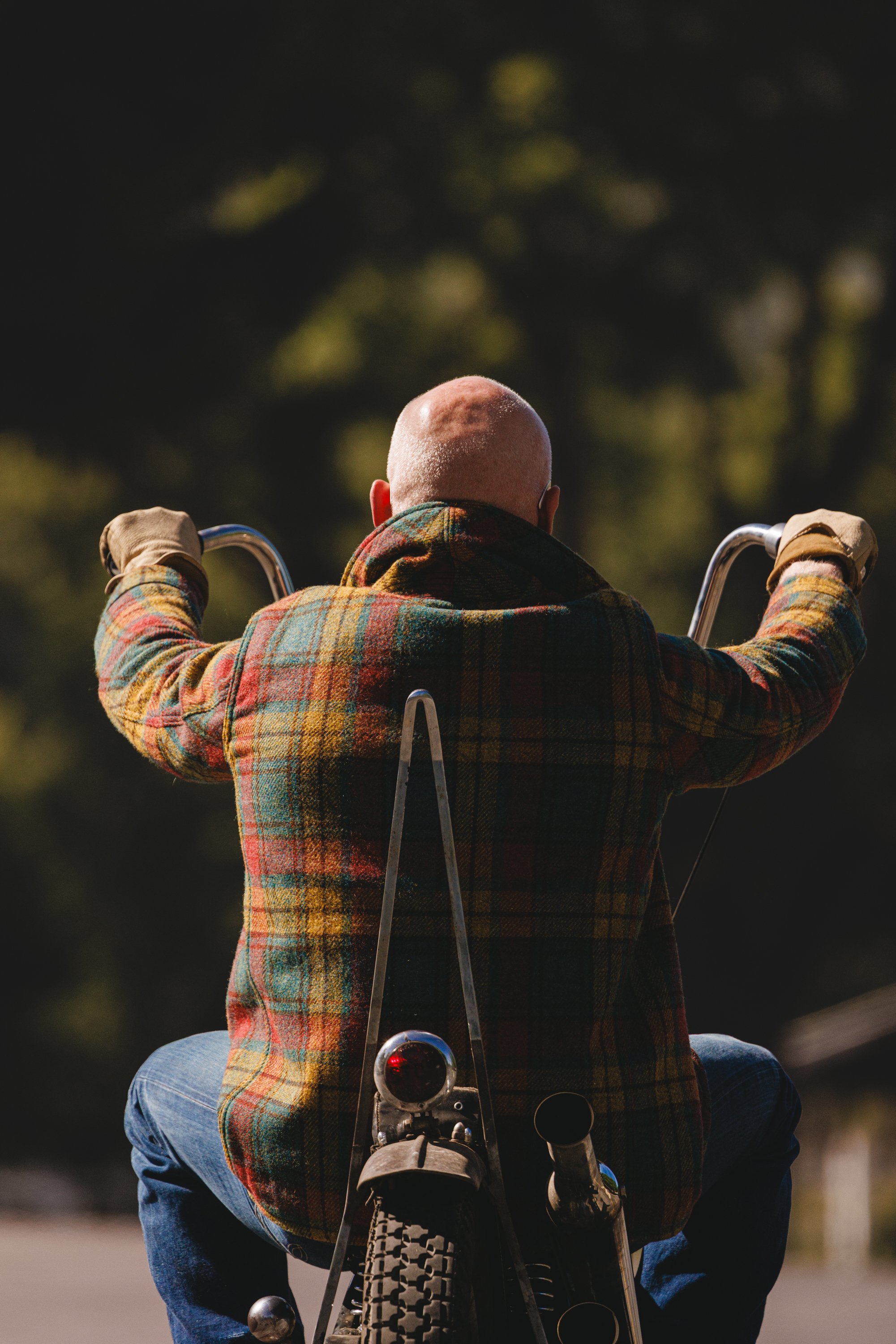 Black Bear Brand MOSS FIRE Harris Tweed Tartan ZIP Coat