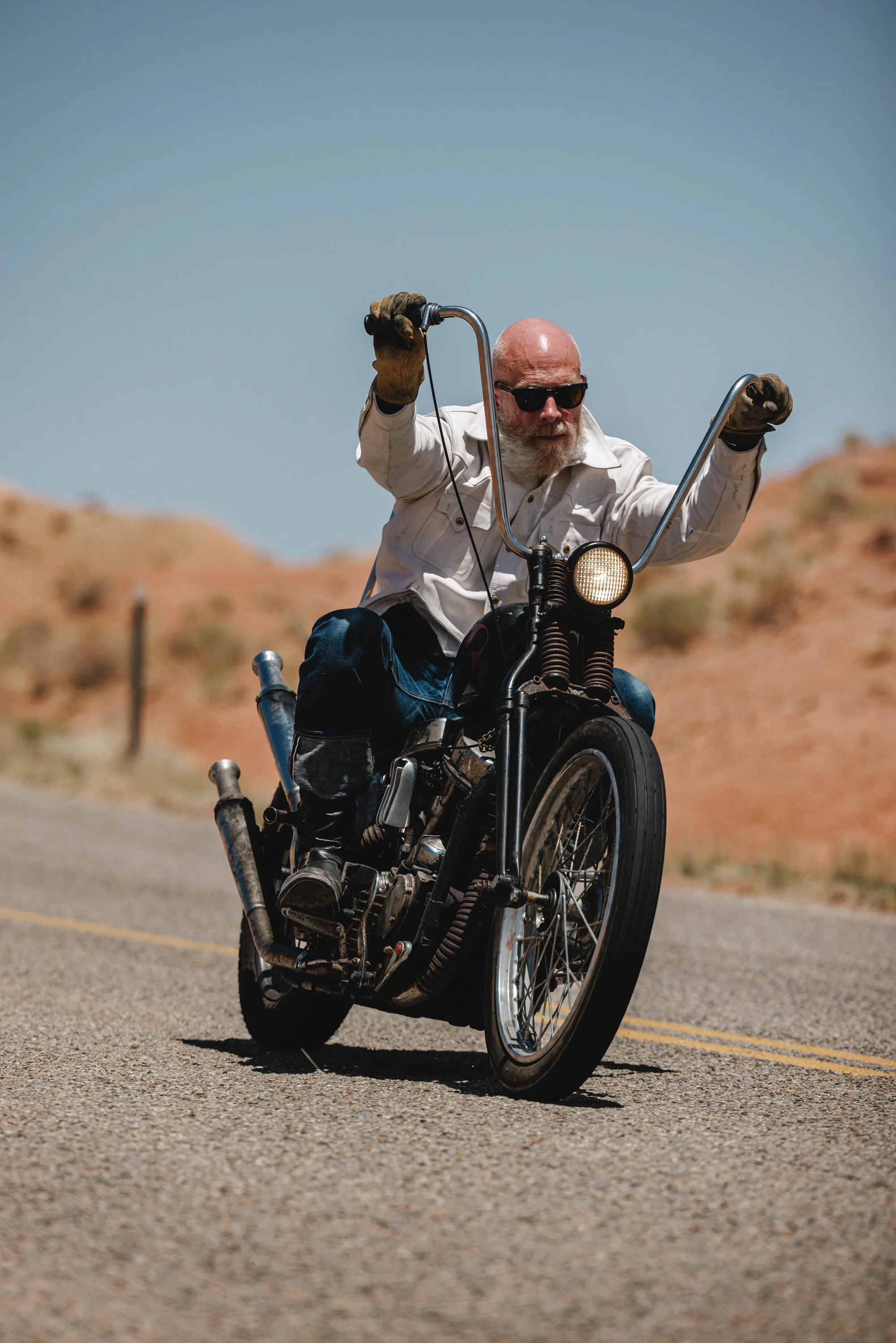 Black Bear Brand - Spirit Bear, GHOST White Western... Horween Horsehide Jacket