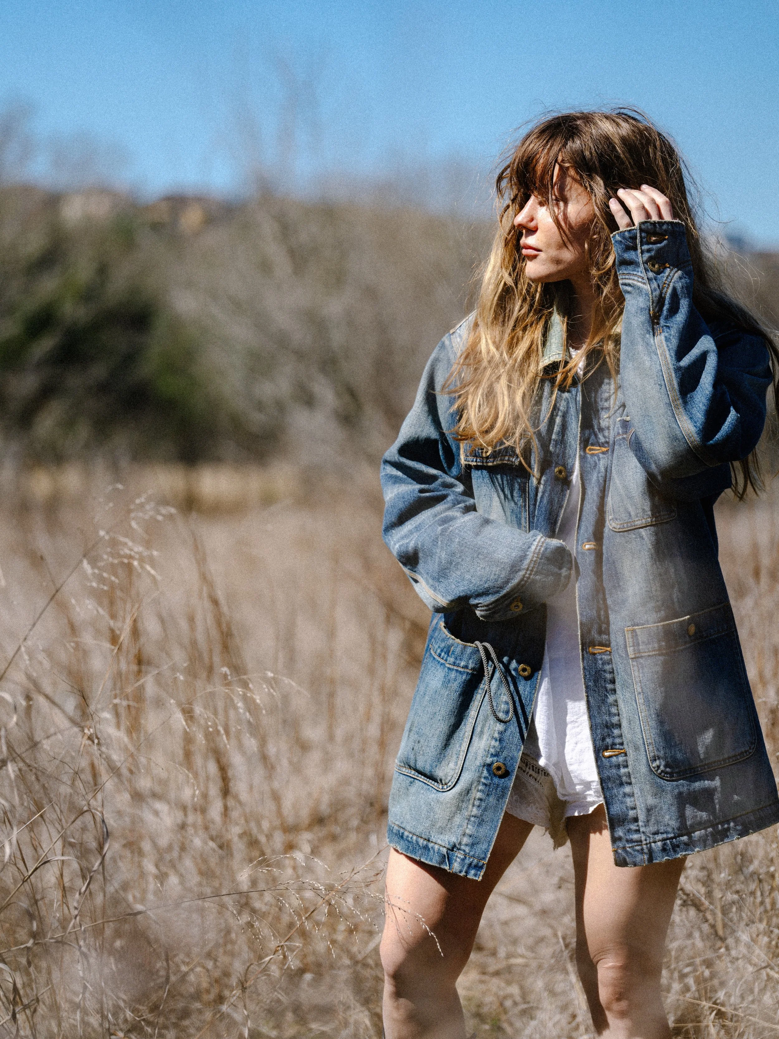 Black Bear Brand WINTER Washed Denim Chore Coat