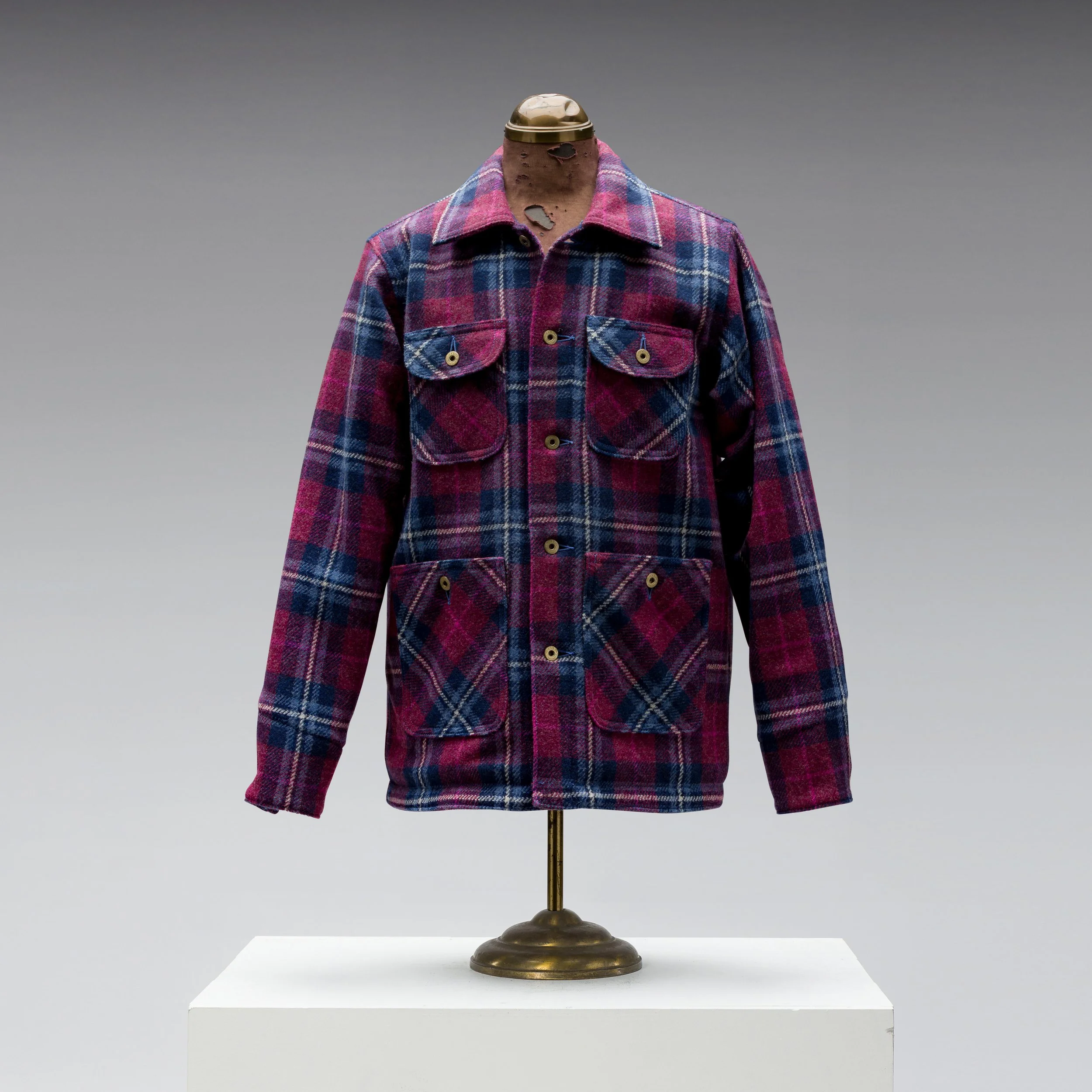 Black Bear Brand ULTIMATE WOOL Chore Coat - WILDFLOWER Harris Tweed studio photo