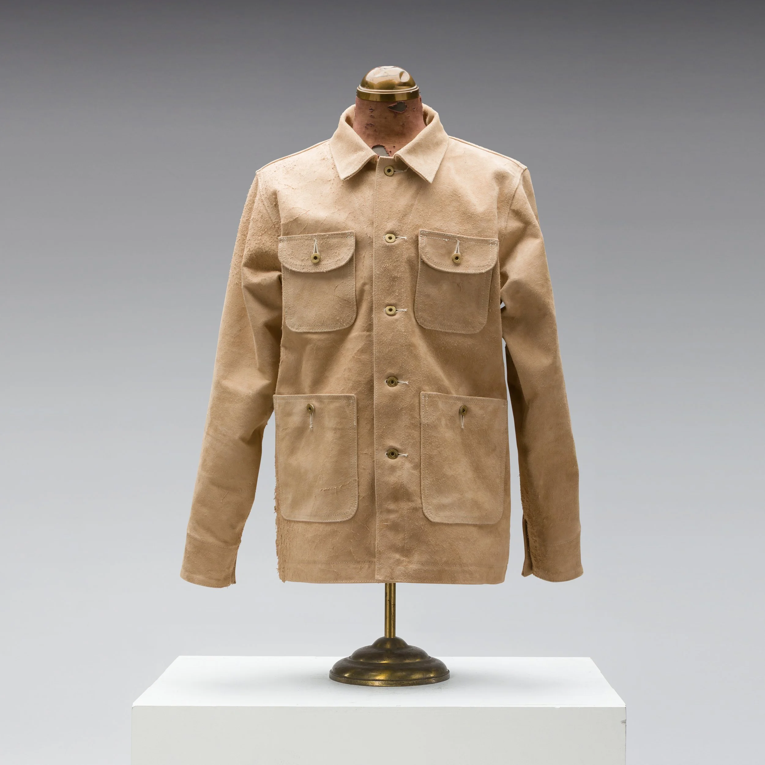 Black Bear Brand, Aged IVORY ROUGH-OUT Chore Coat