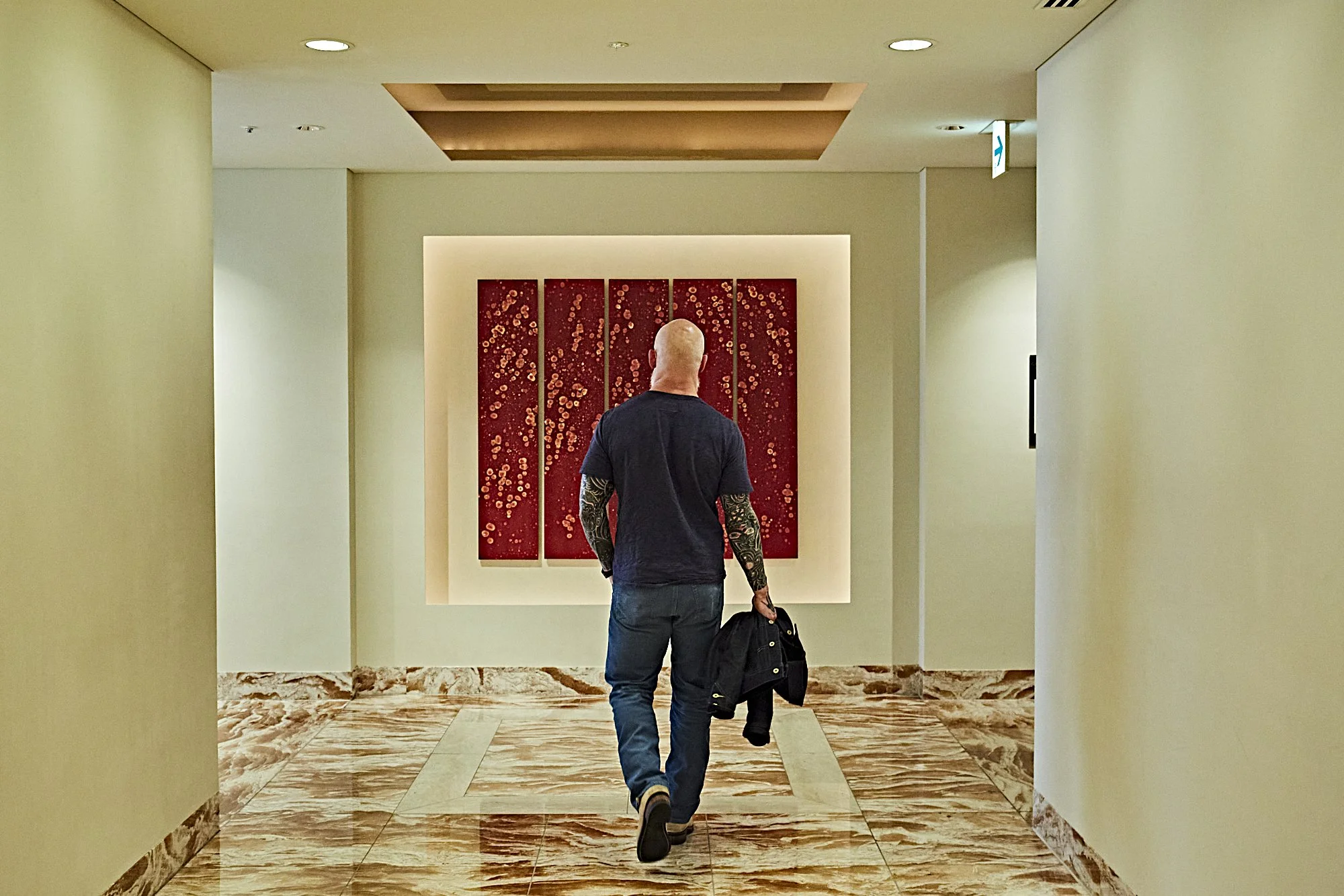 Black Bear Brand OCEAN Blue Distressed Corduroy