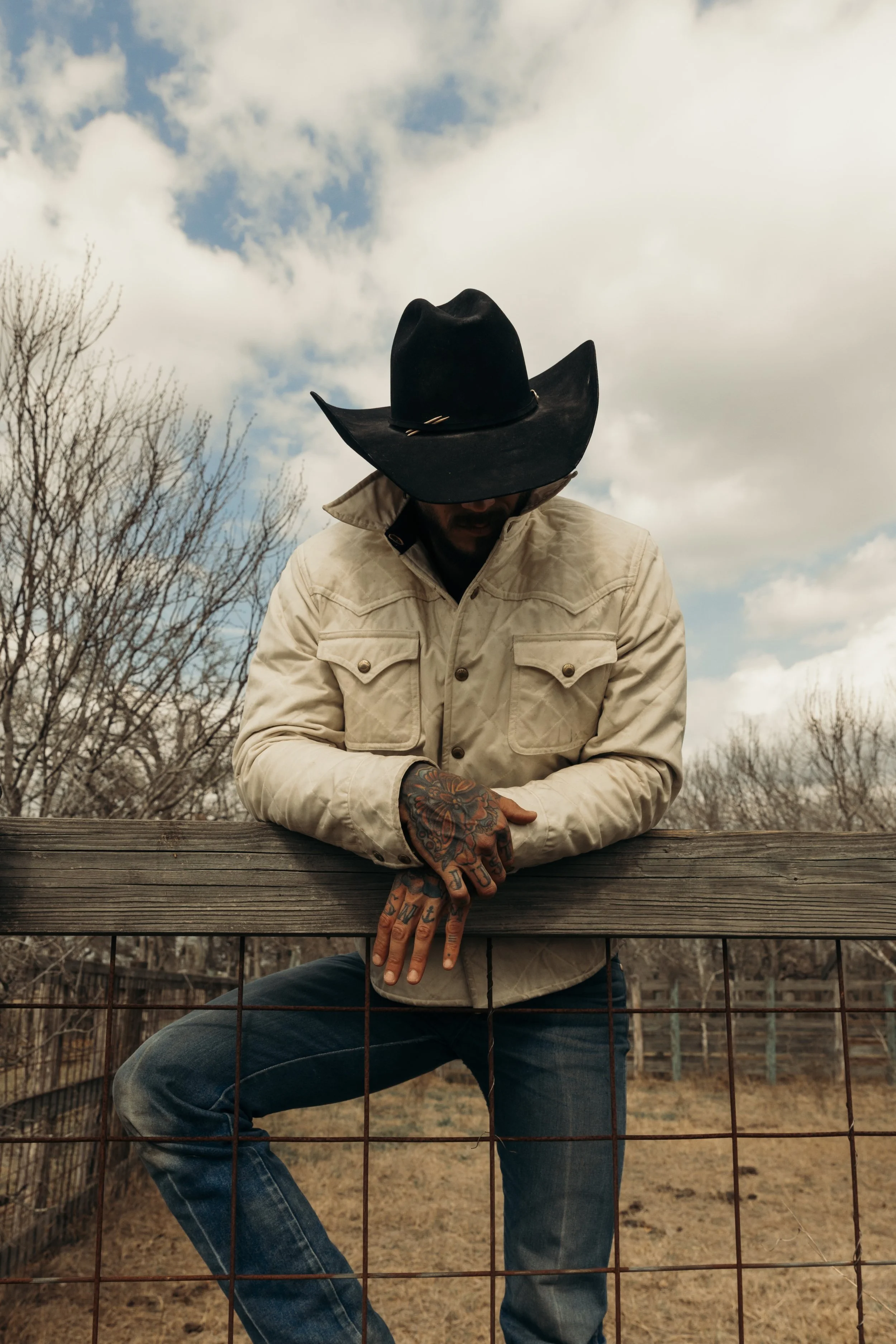 Black Bear Brand IVORY Wax Canvas Quilted by Hand Ultimate Jacket