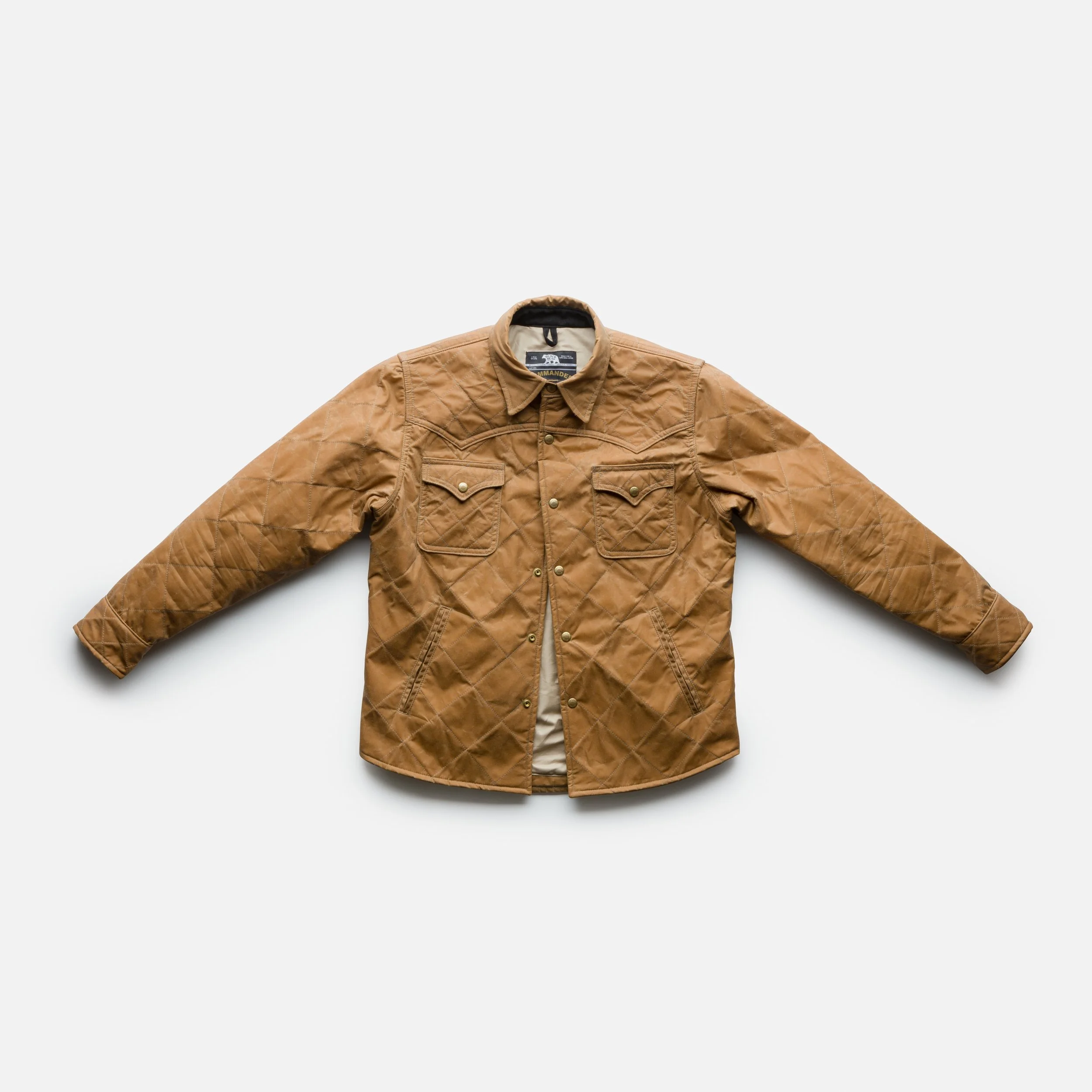 GOLDEN BROWN Wax Canvas... Quilted by Hand - Ultimate Jacket!