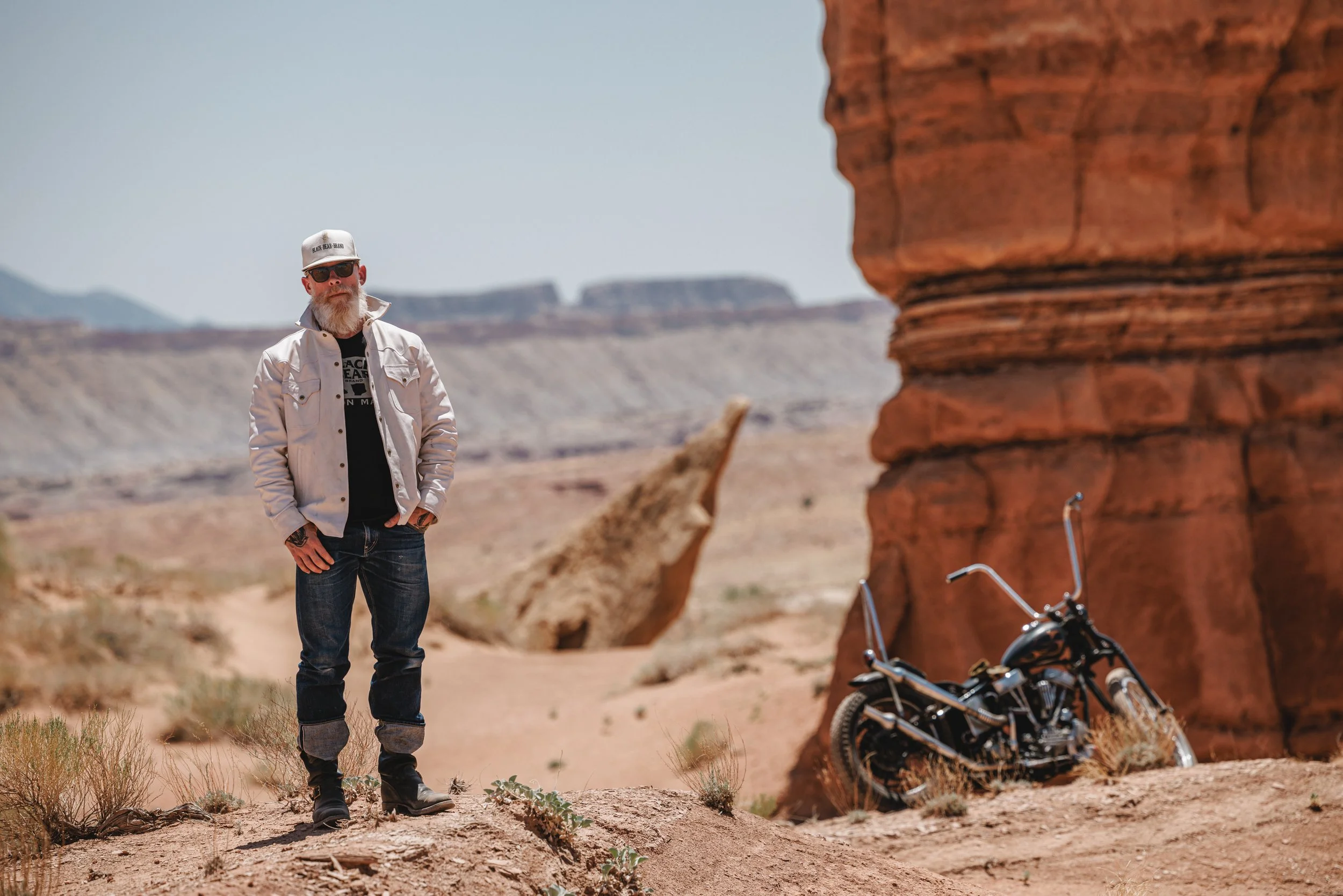 Black Bear Brand - Spirit Bear, GHOST White Western... Horween Horsehide Jacket