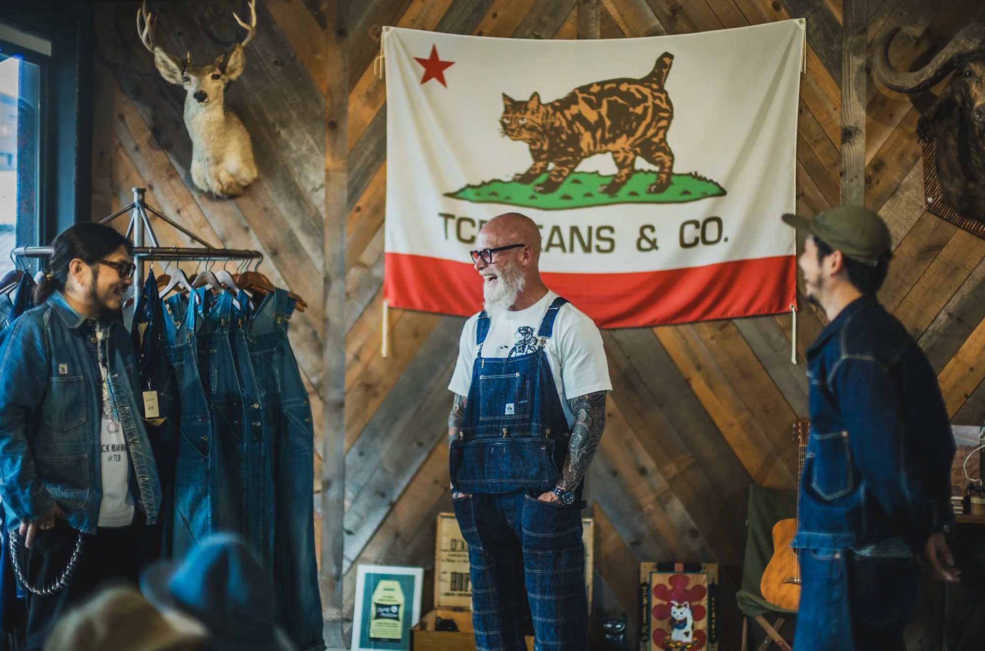 Limited Edition BEAR Tee - Black Bear Brand... TCB "Psycho" Bear... Overalls!