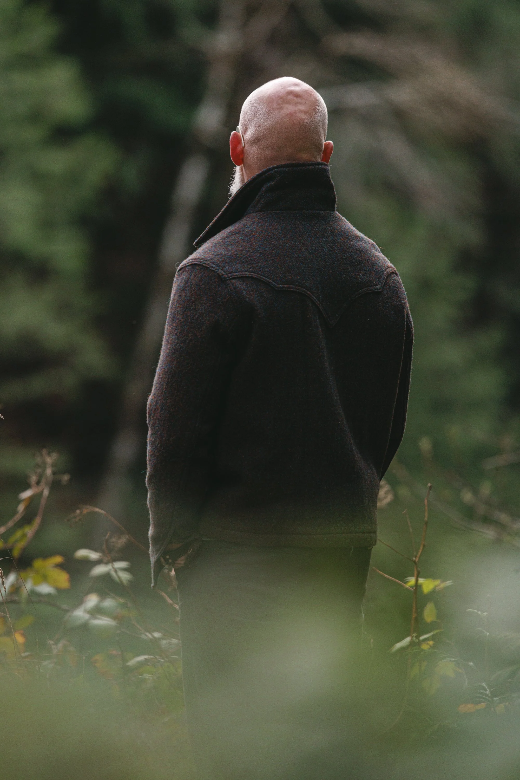 Black Bear Brand - Harris Tweed STONEWALL Western Wool Coat