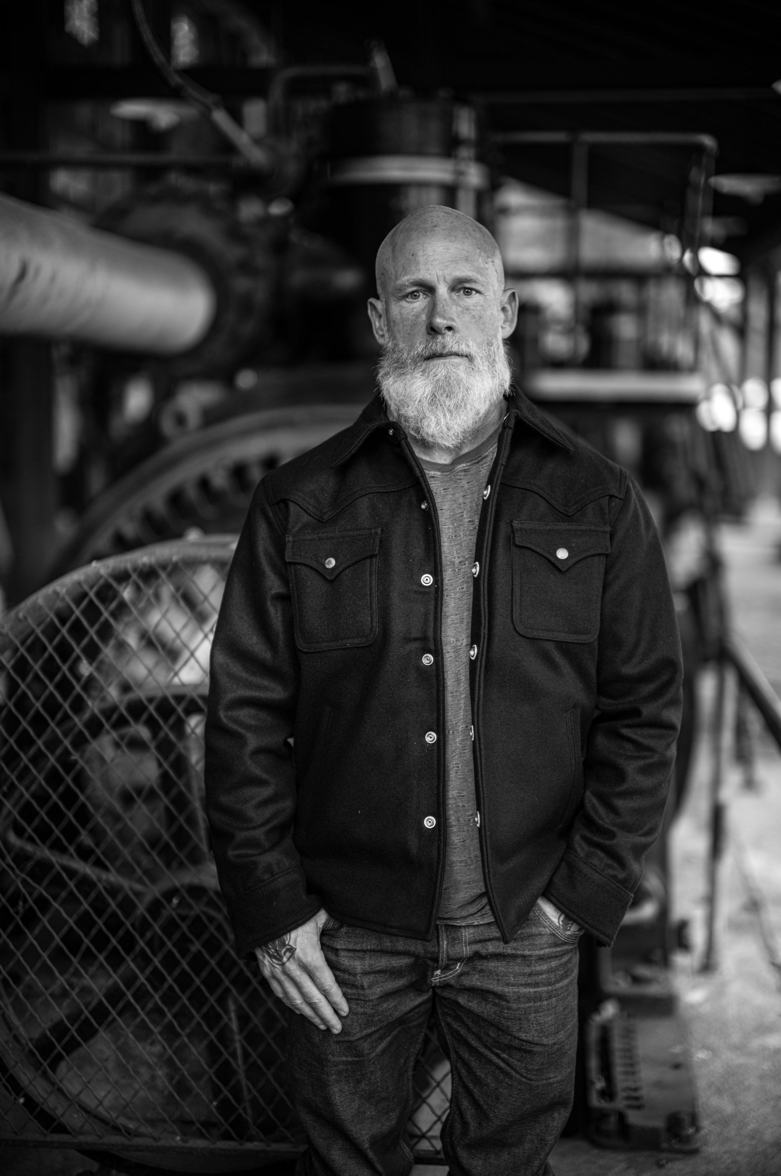Black Bear Brand - BLACK Melton Western Jacket
