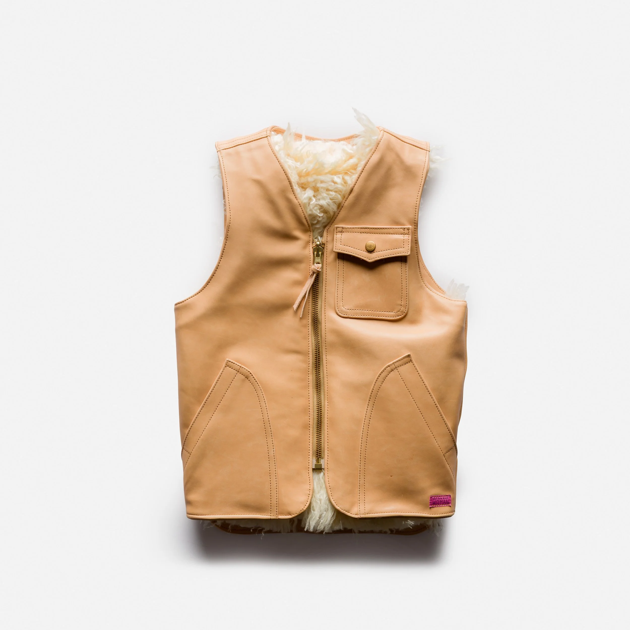 Black Bear Brand WOMAN - Long Curl Lambskin & Horween Horsehide... reversible