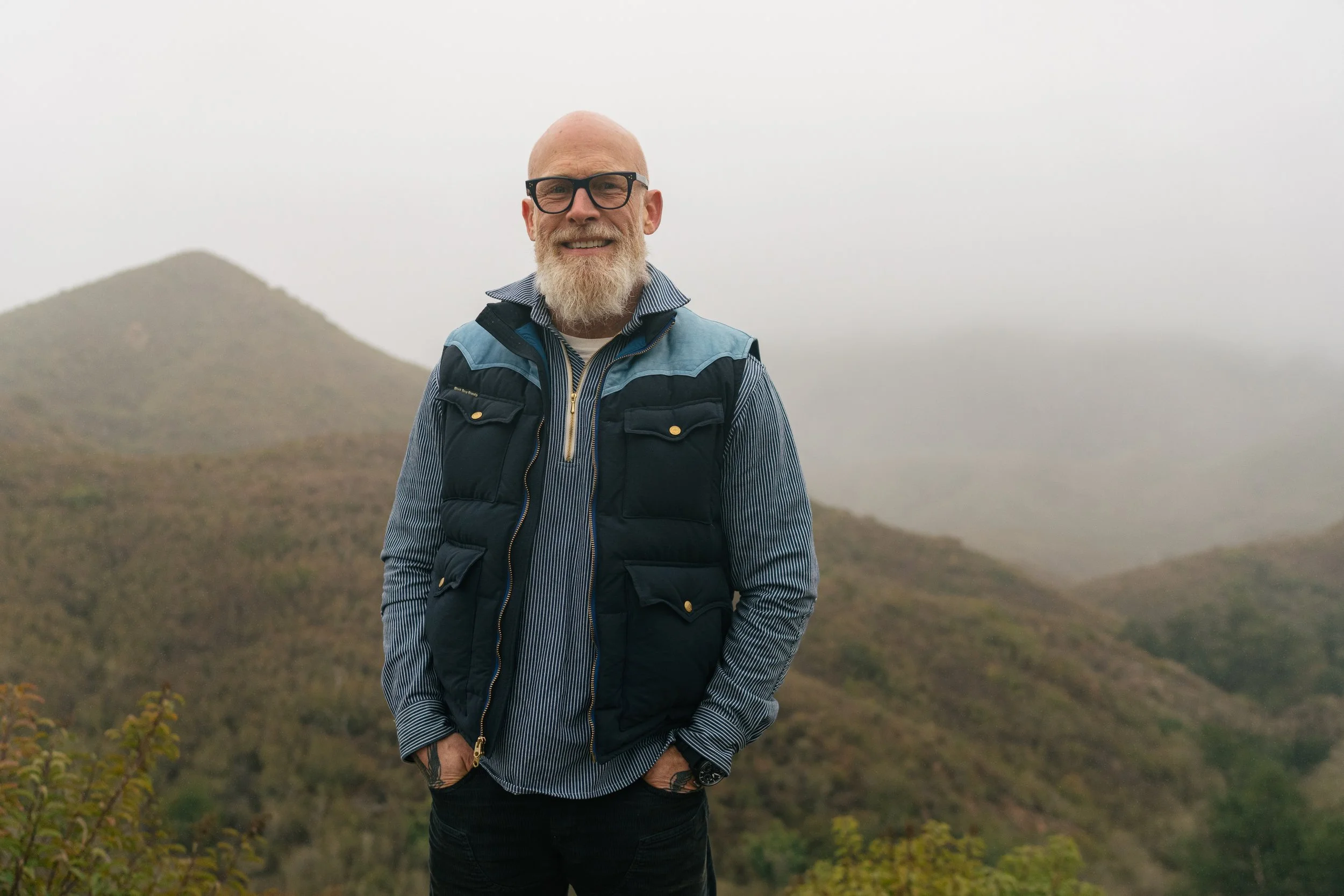 Black Bear Brand ~ (LONG SLEEVE) Hickory Stripe Zip Up POP OVER