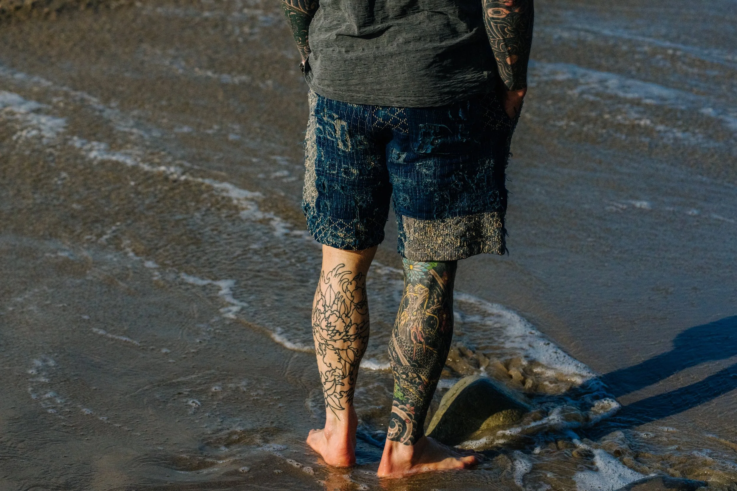 Black Bear Brand BORO Kung Fu Lounge Shorts