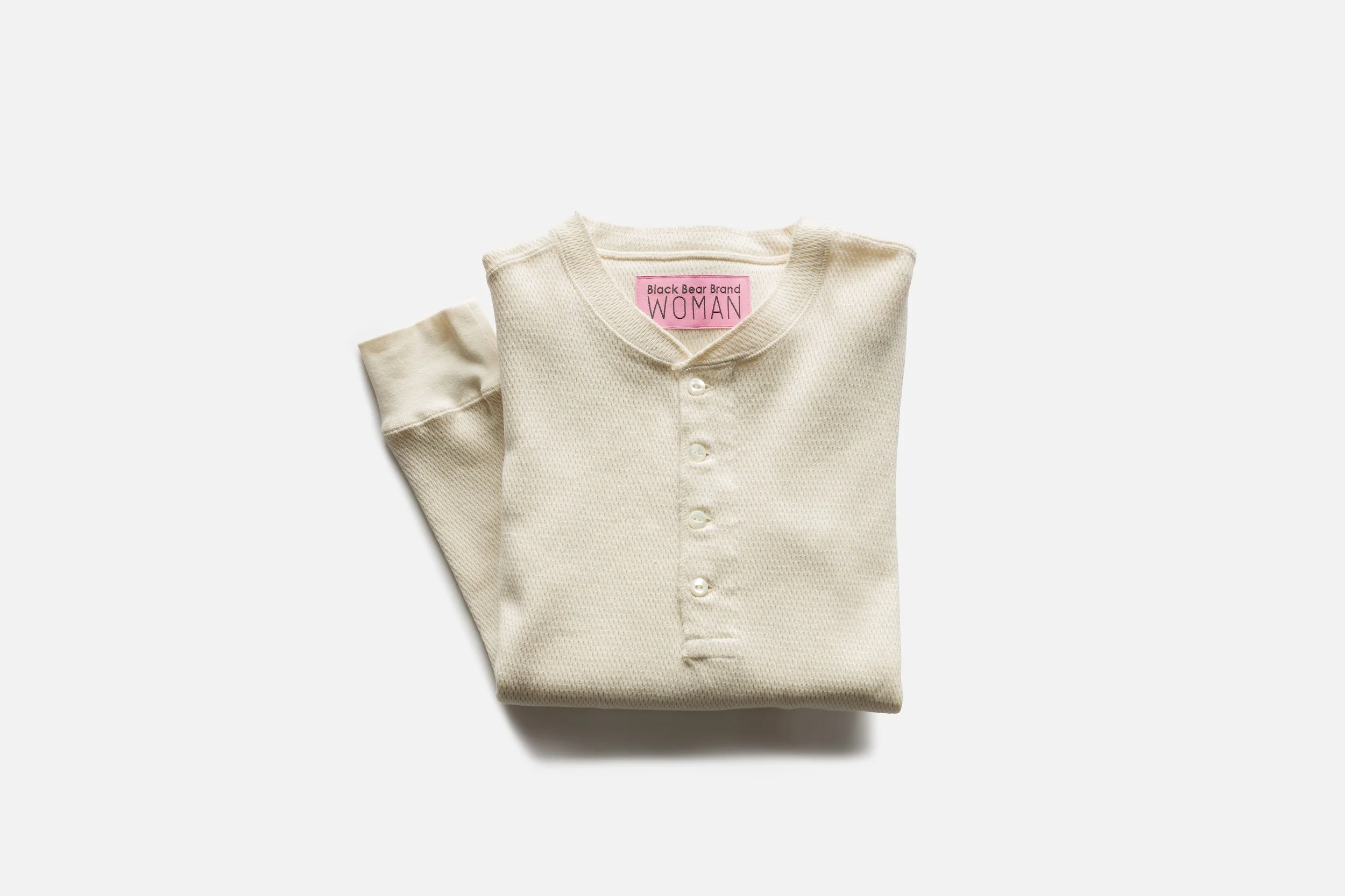 Black Bear Brand WOMAN - Japanese Cotton Thermal Henleys