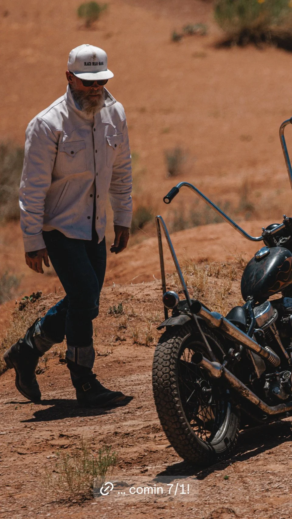 Black Bear Brand - Spirit Bear, GHOST White Western... Horween Horsehide Jacket