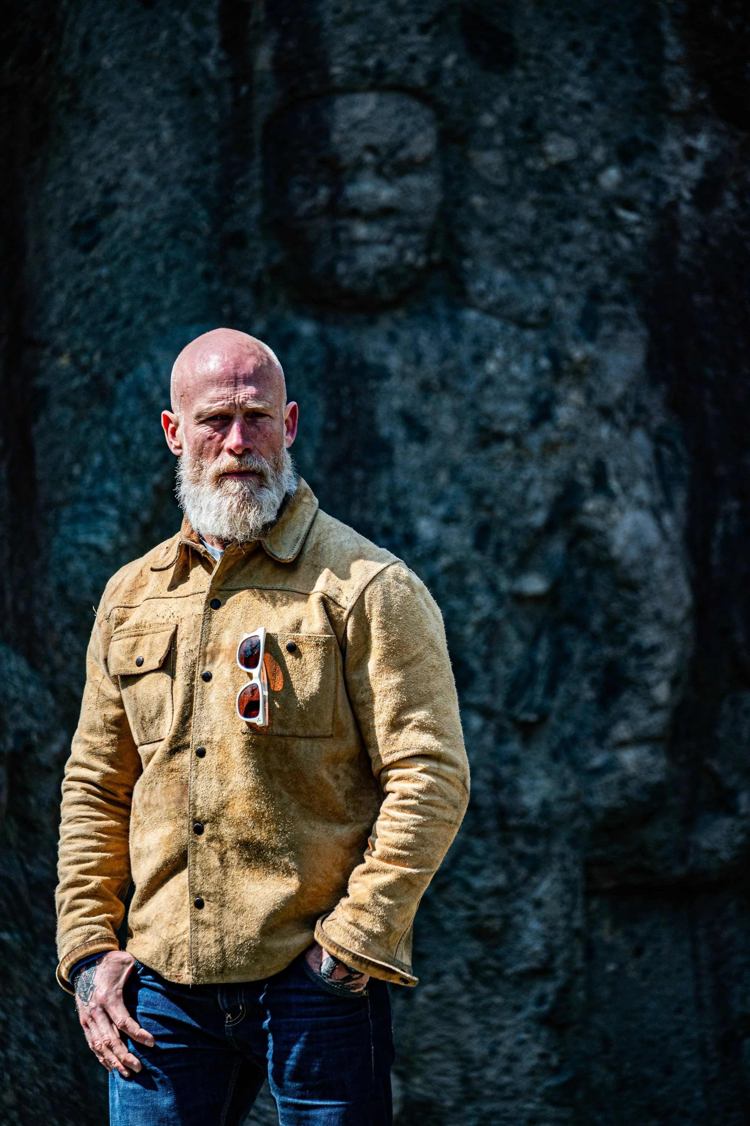 Black Bear Brand Rough-RIDER Natural Horsehide RoughOut Western OVER-Shirt