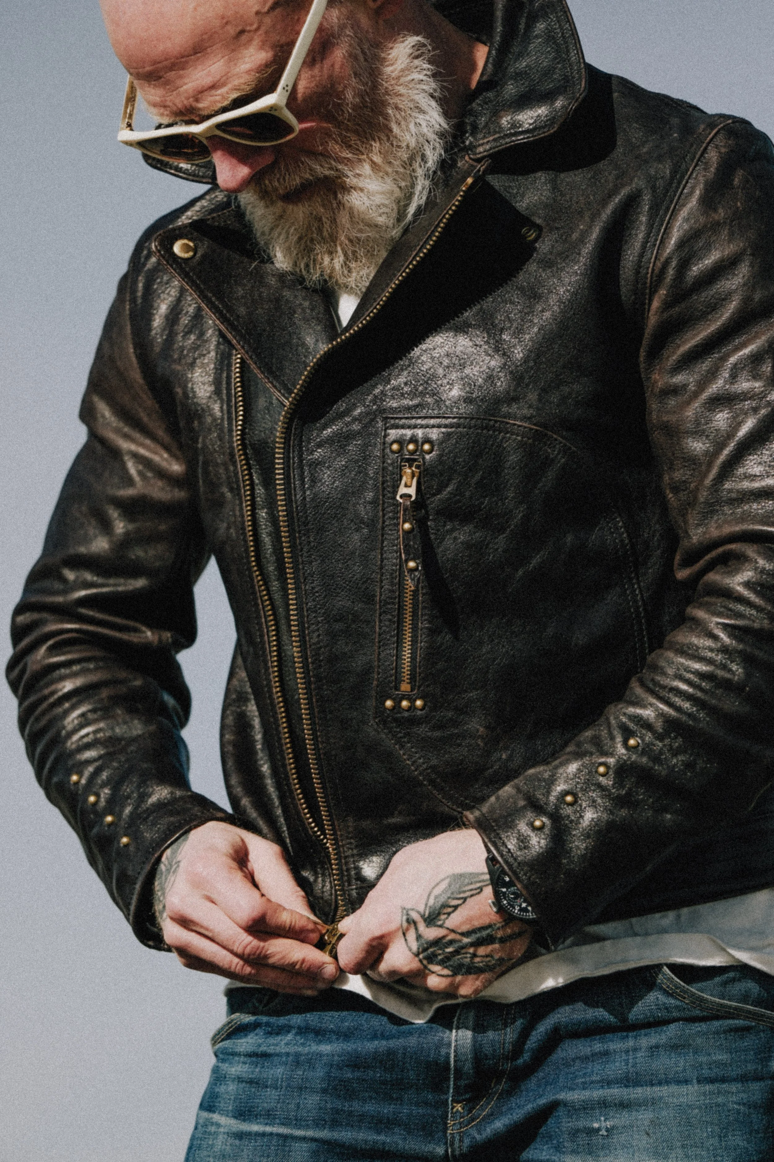 Black Bear Brand - Leathertogs 1933... the  pre-war Moto Jacket in Horween Horsehide
