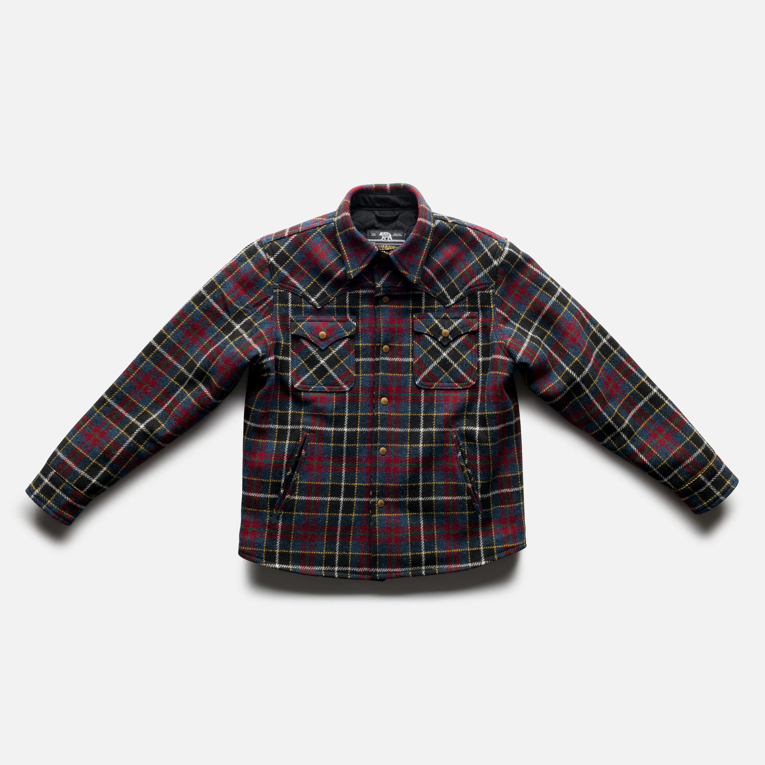 Black Bear Brand Harris Tweed Midnight Glen Tartan WOOL Western Jacket