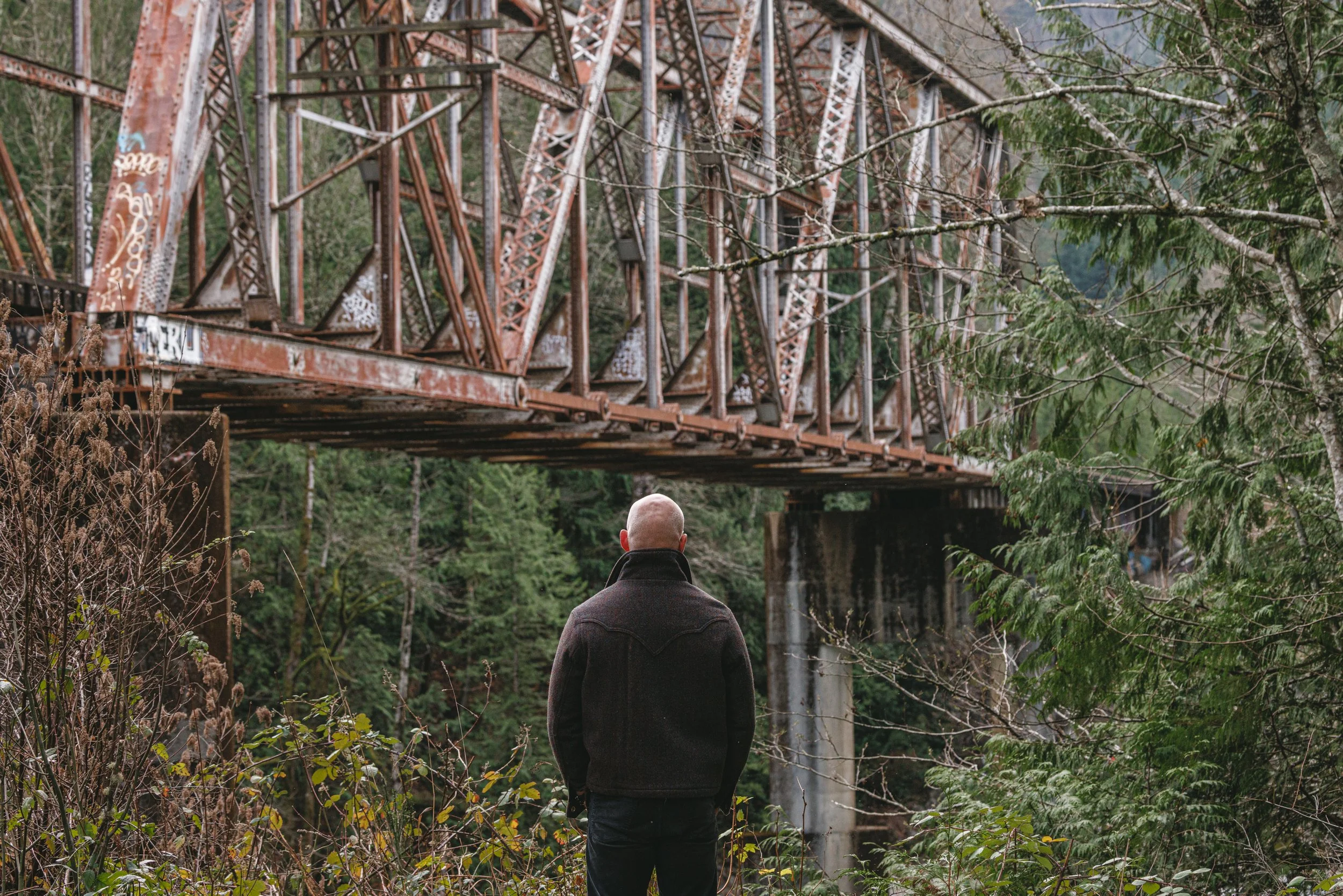 Black Bear Brand - Harris Tweed STONEWALL Western Wool Coat