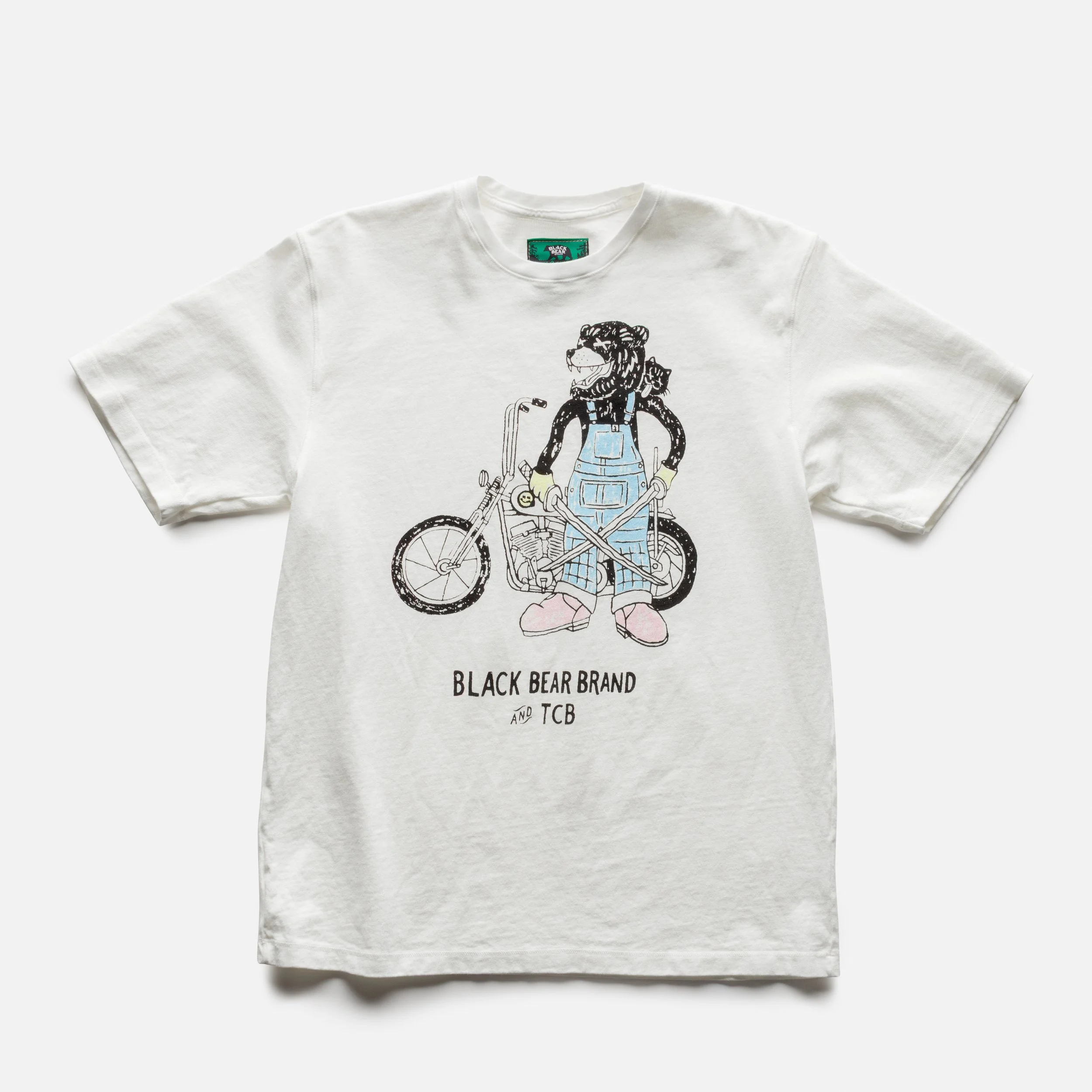 Limited Edition BEAR Tee - Black Bear Brand... TCB "Psycho" Bear... Overalls!