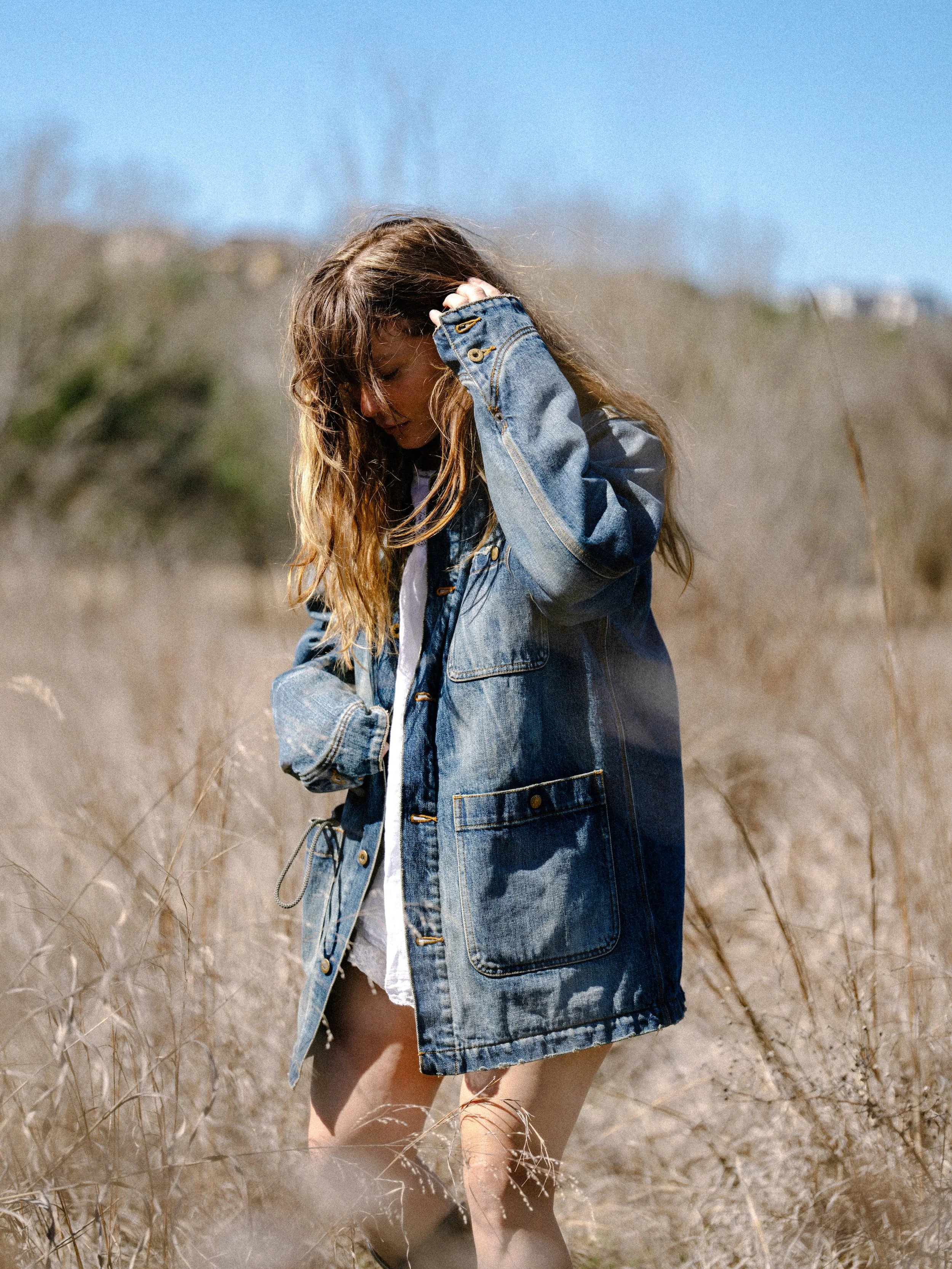 Black Bear Brand WINTER Washed Denim Chore Coat