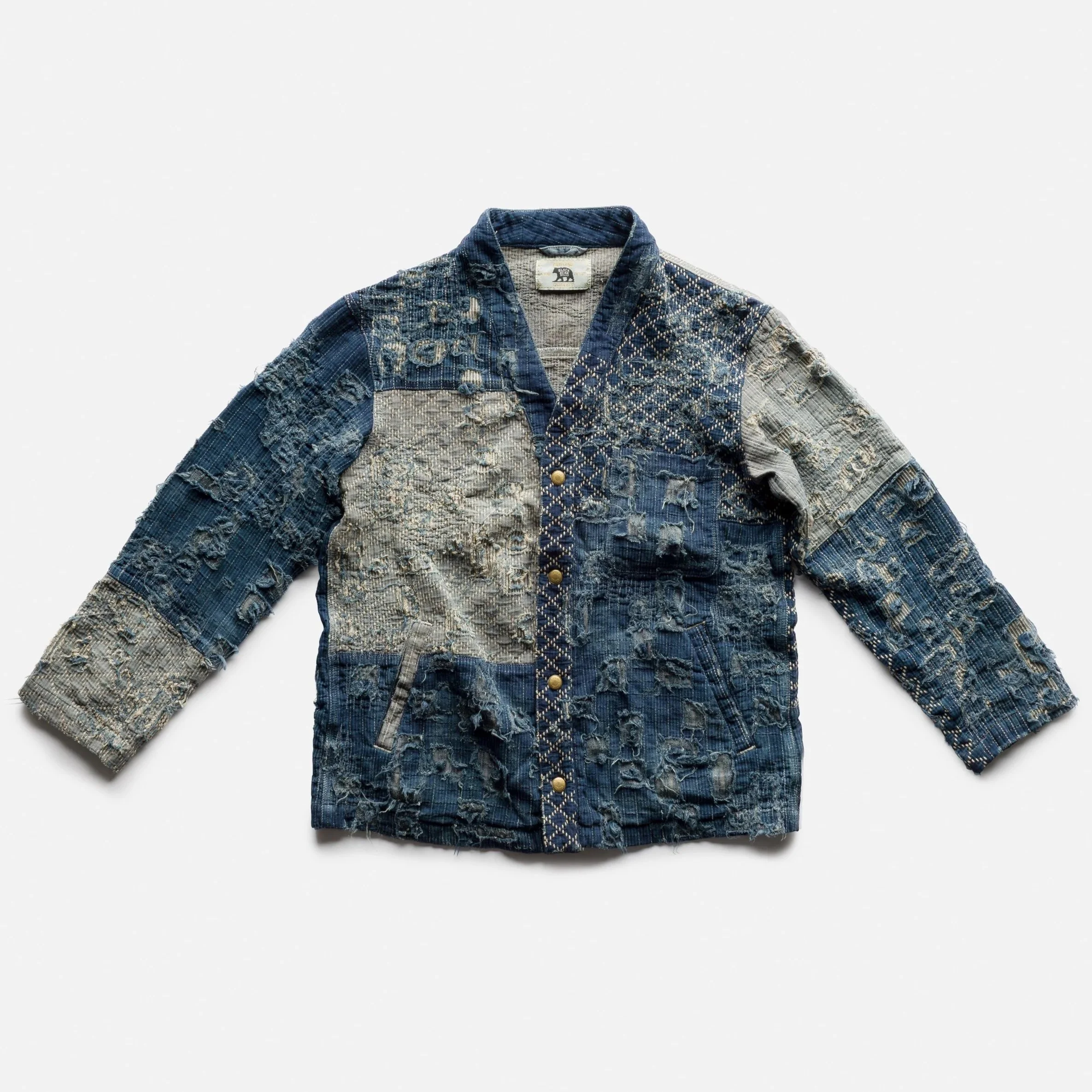 the Black Bear Brand BORO Kung Fu Lounge Top