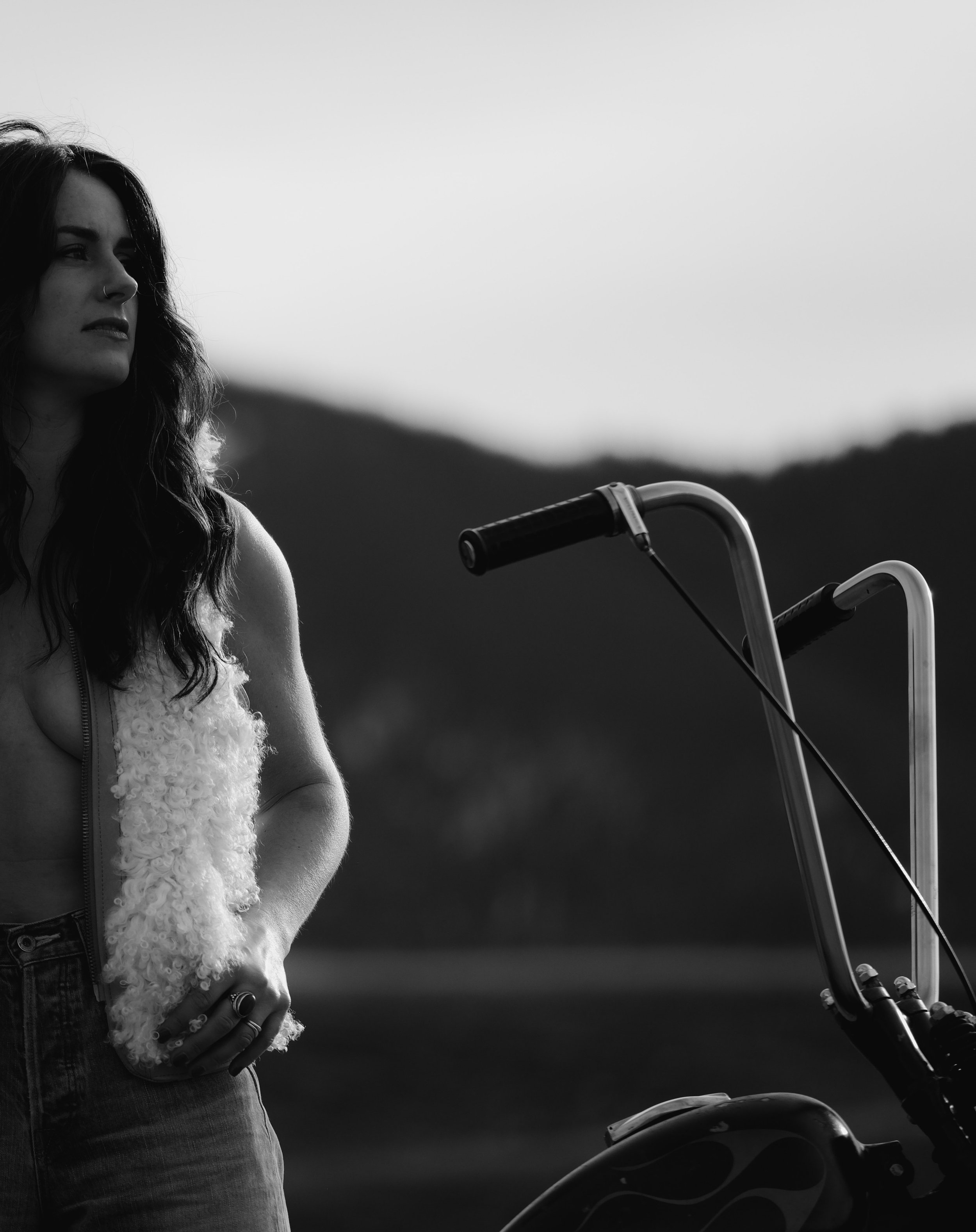 Black Bear Brand WOMAN - Long Curl Lambskin & Horween Horsehide... reversible