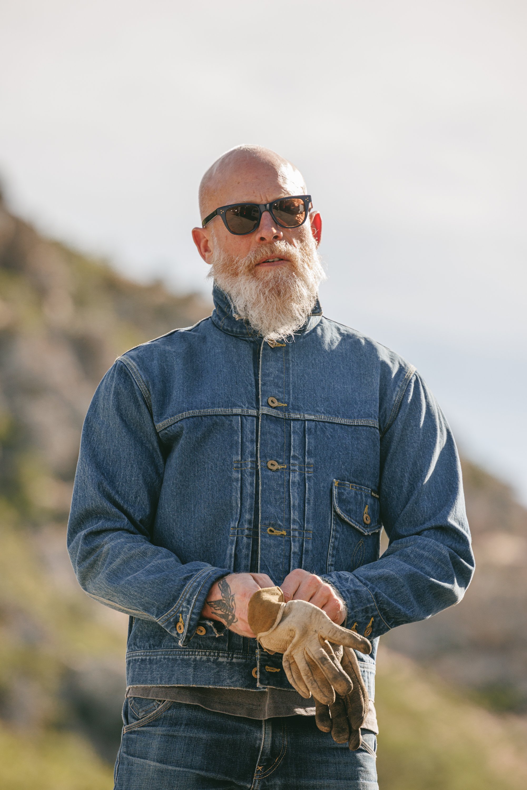 the Sun WASHED - Black Bear Brand ONE Jean Jacket (gen-2)