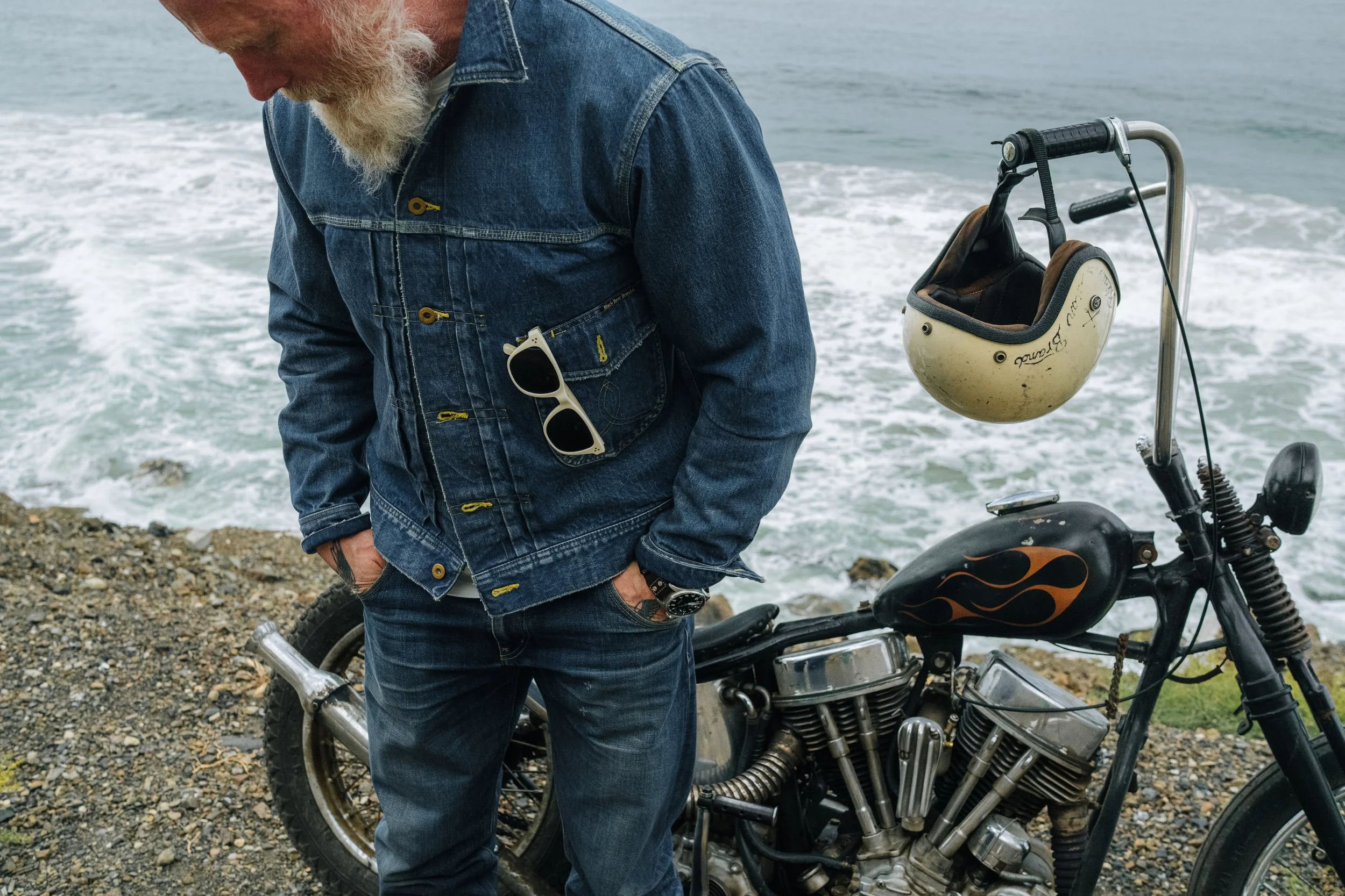 the BLACK BEAR BRAND Sun WASHED - Black Bear Brand ONE Jean Jacket (gen-2)