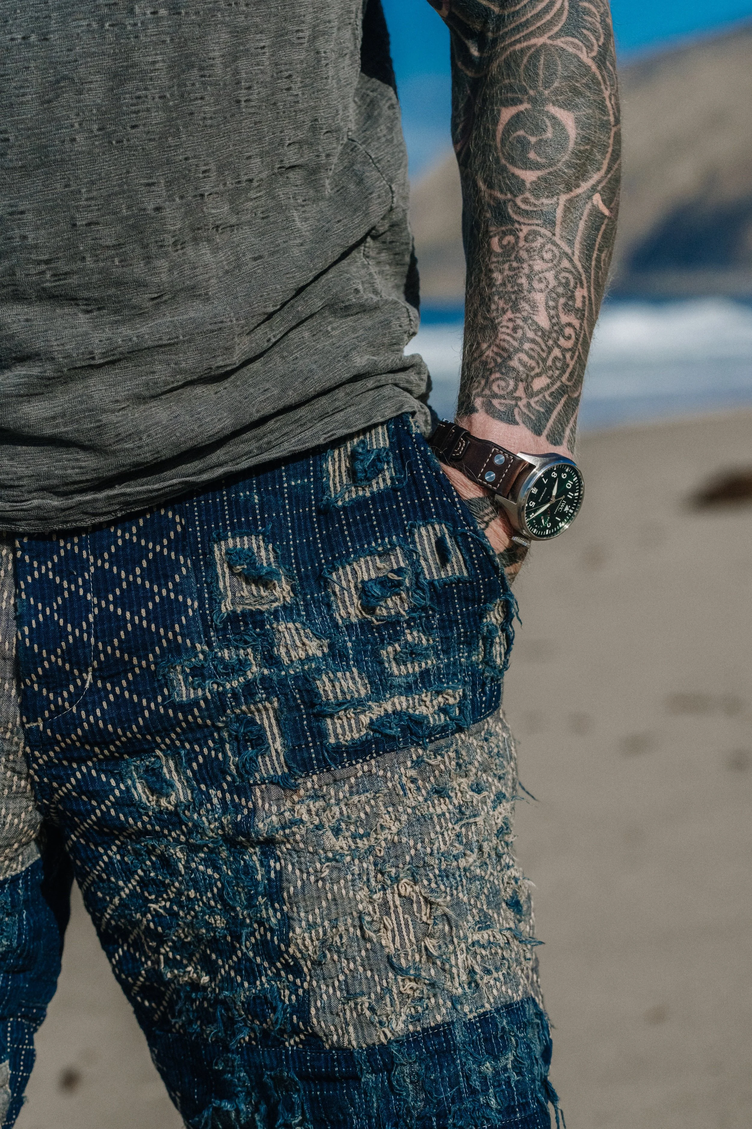 Black Bear Brand BORO Kung Fu Lounge Shorts