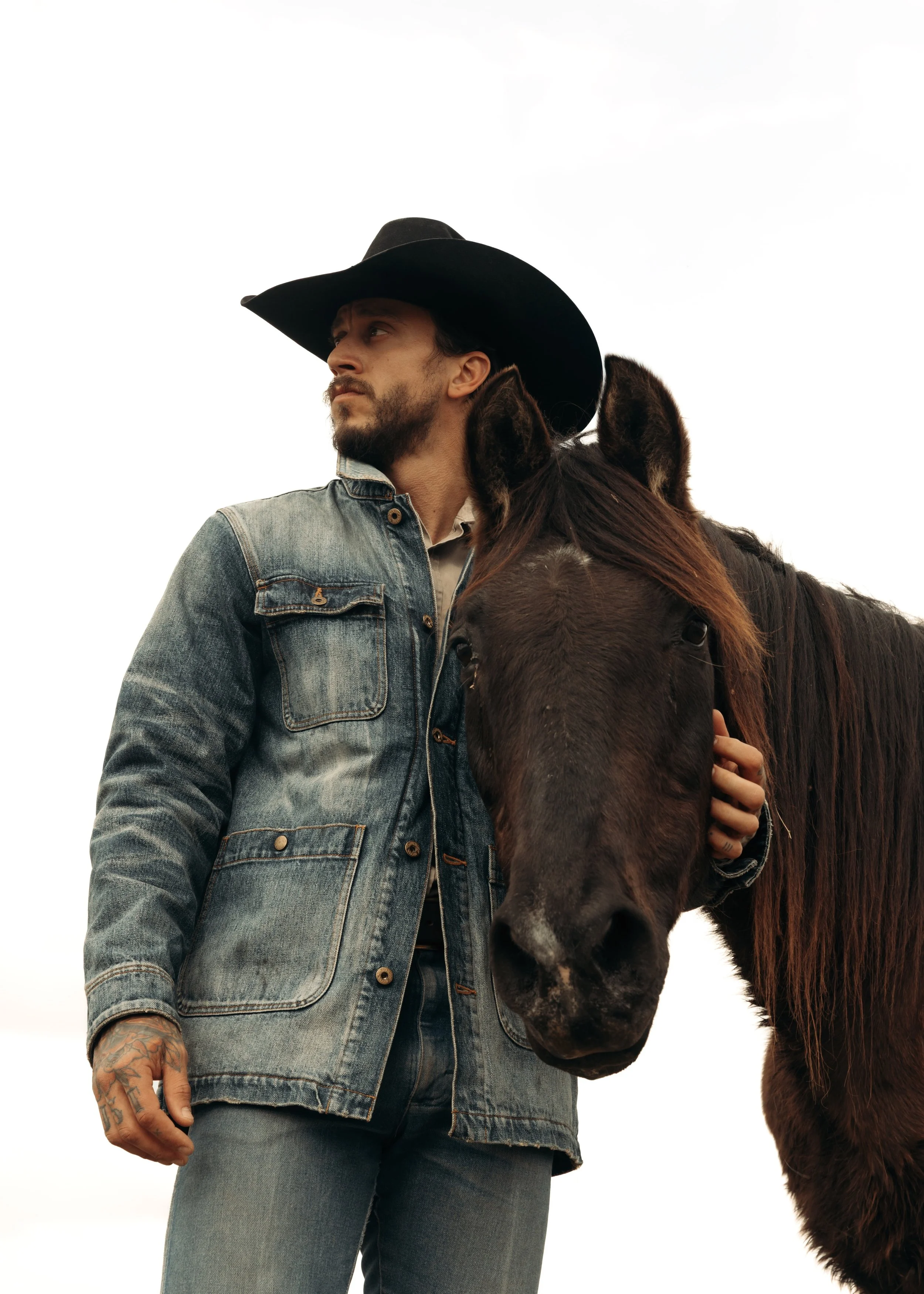 Black Bear Brand WINTER Washed Denim Chore Coat