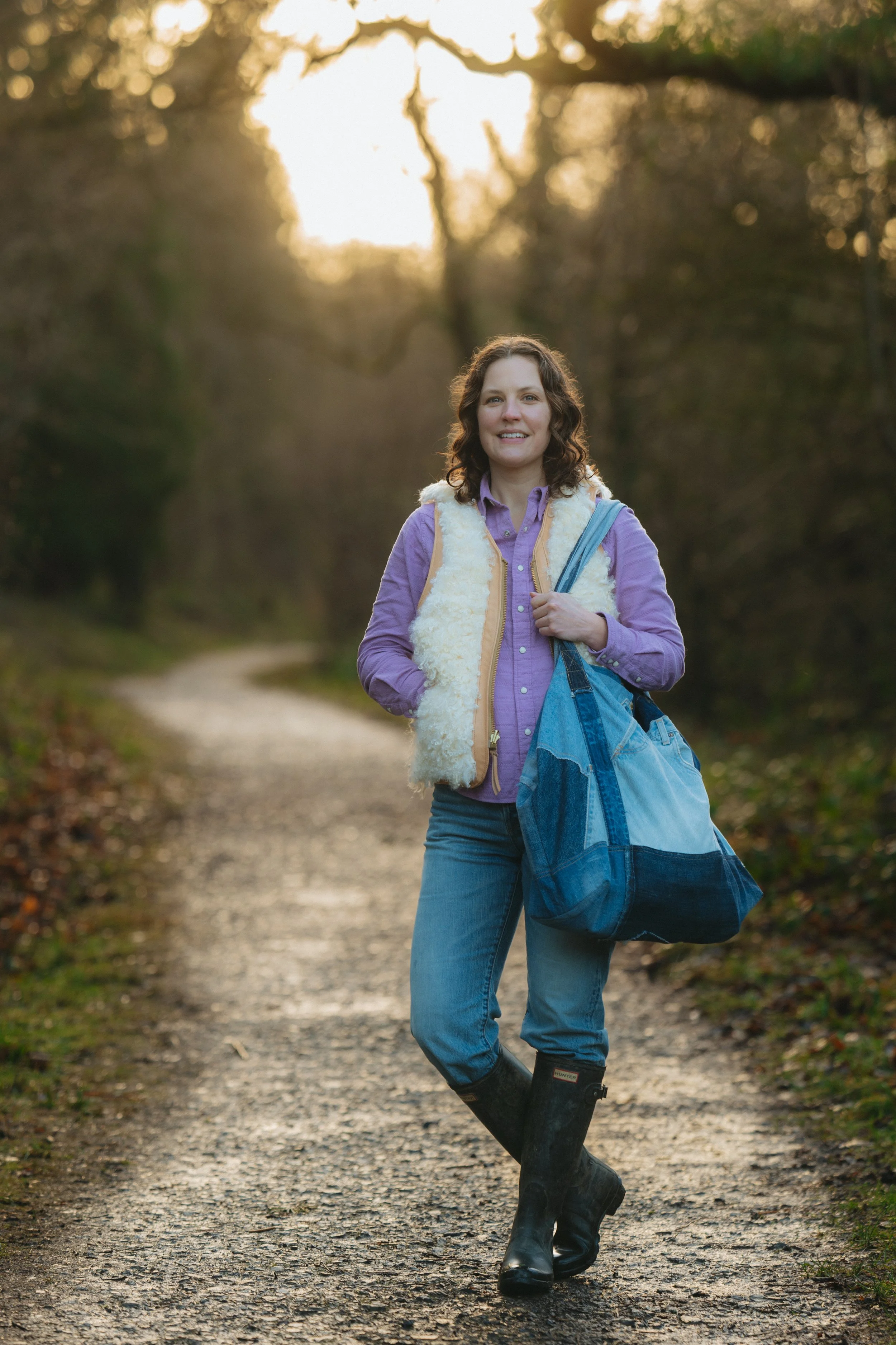 Black Bear Brand WOMAN - Long Curl Lambskin & Horween Horsehide... reversible